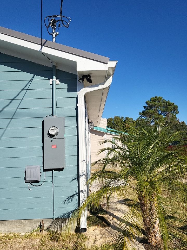 Gutter Installation using K-Style White Seamless Gutters by Gutter Professors