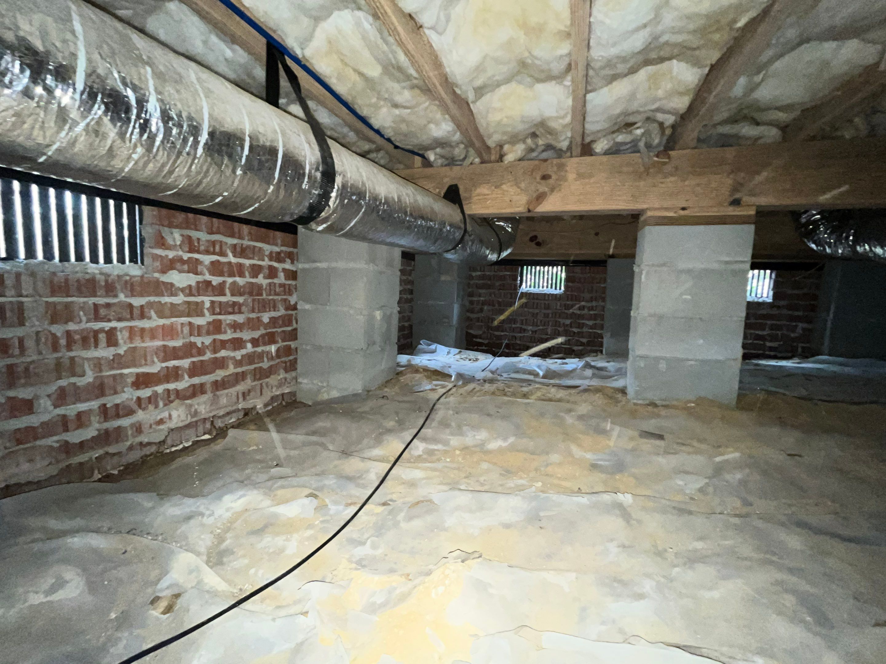 Impact Choice Encapsulation with French Drain, Mold Removal, and Crawlspace Door by Impact Crawlspace