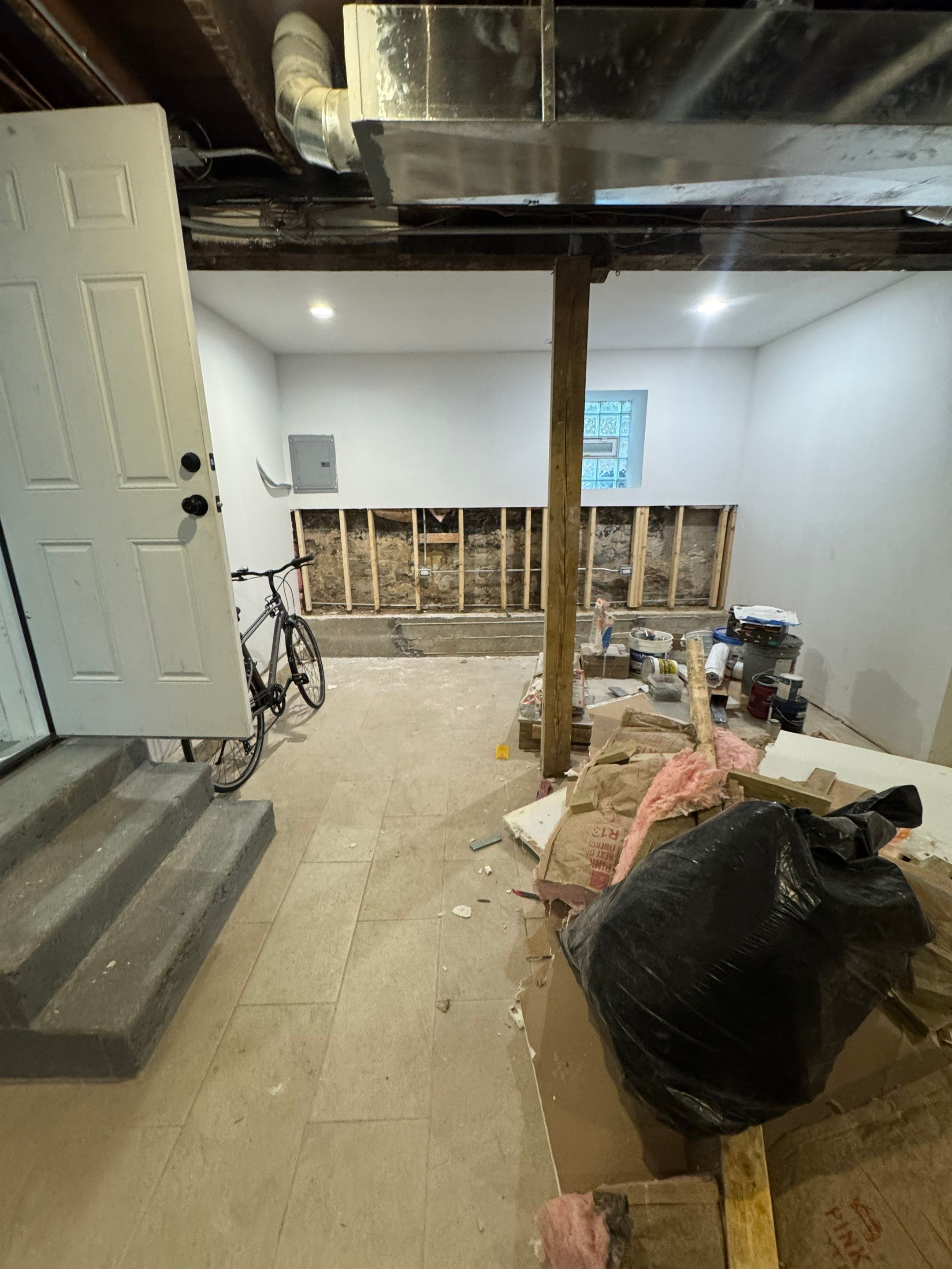 North Side Drain Tile System by Area Wide Waterproofing