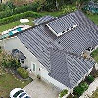 24ga 1.5" Mechanical Seam Dark Bronze  by Total Roofing System The Metal Roof Experts