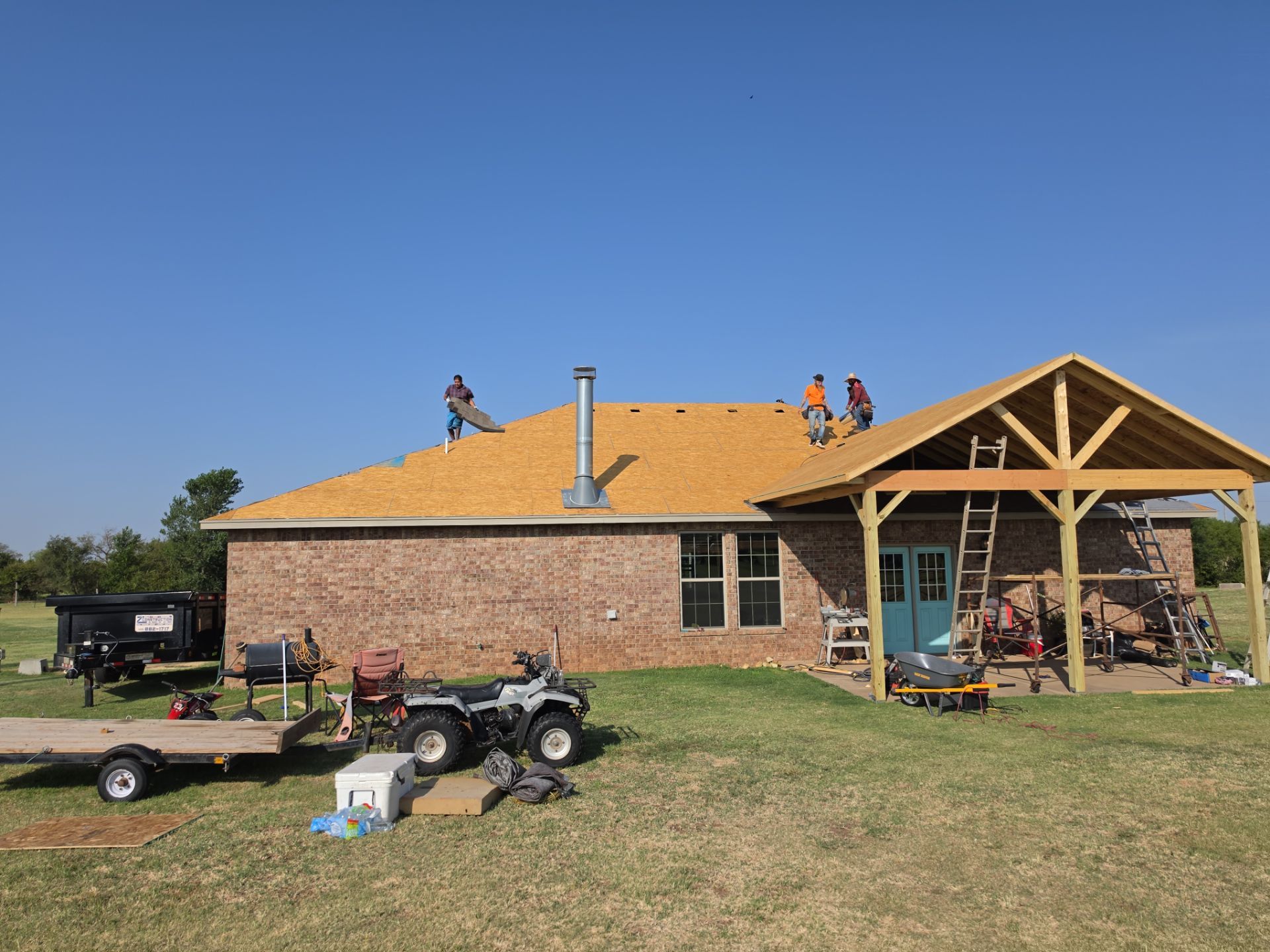 Residential Shingle Roof Replacement and Workshop Roofing in El Reno by Z Construction & Roofing, LLC