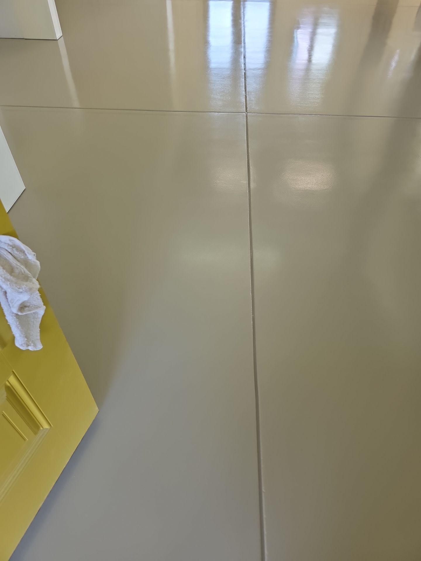Interior Shop Epoxy Floor Coating with Moisture Barrier in Cambria by MGP Coatings
