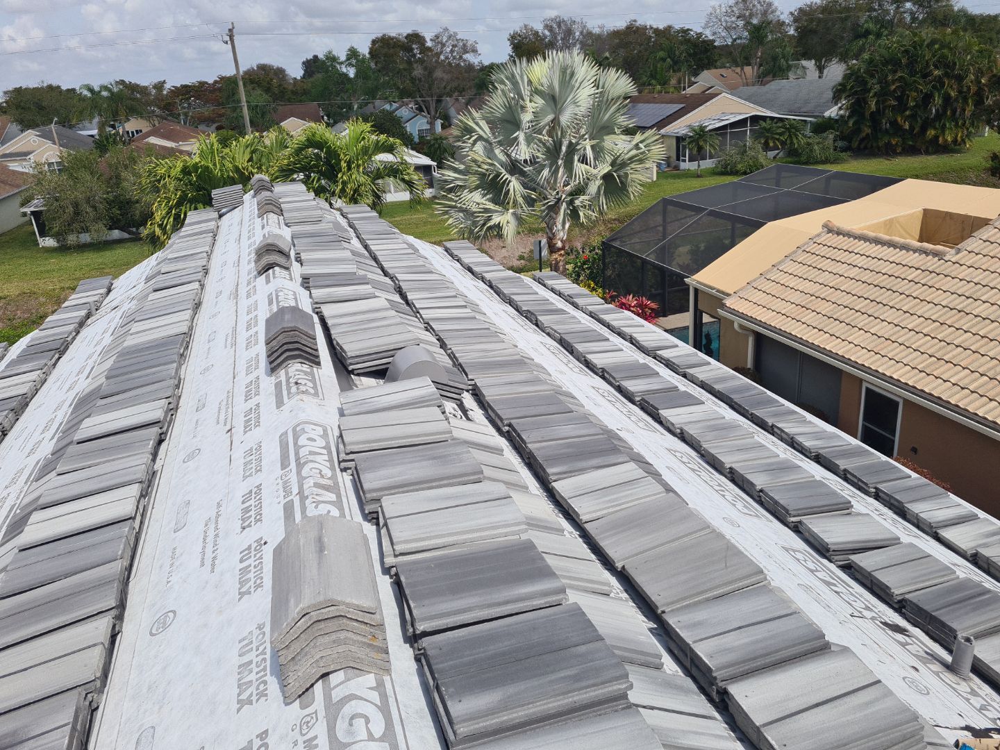 Residential Roofing Installation using Eagle Roofing Tile by BLUES BROTHERS ROOFING