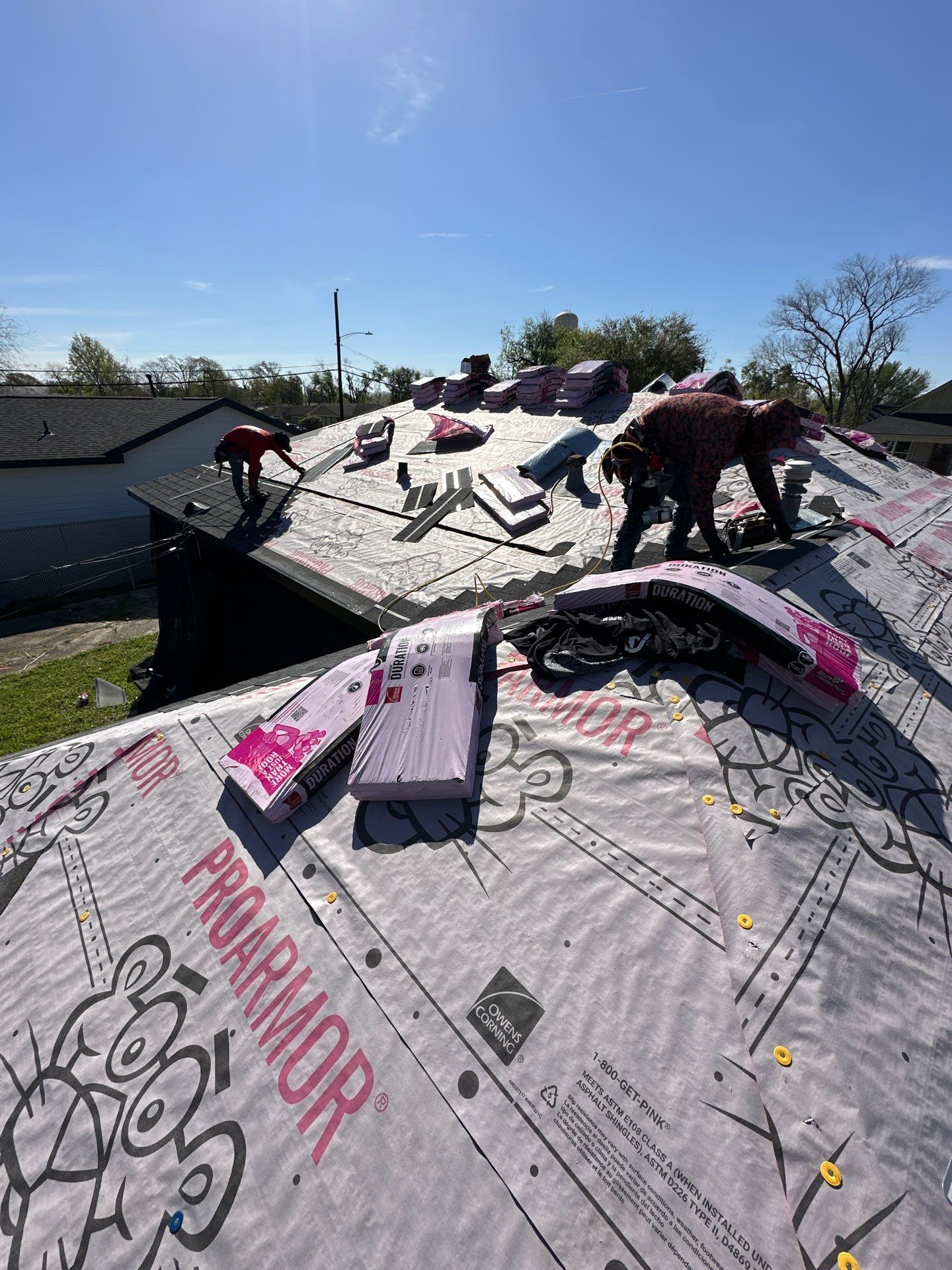 Project in Houston by Motion Roofing