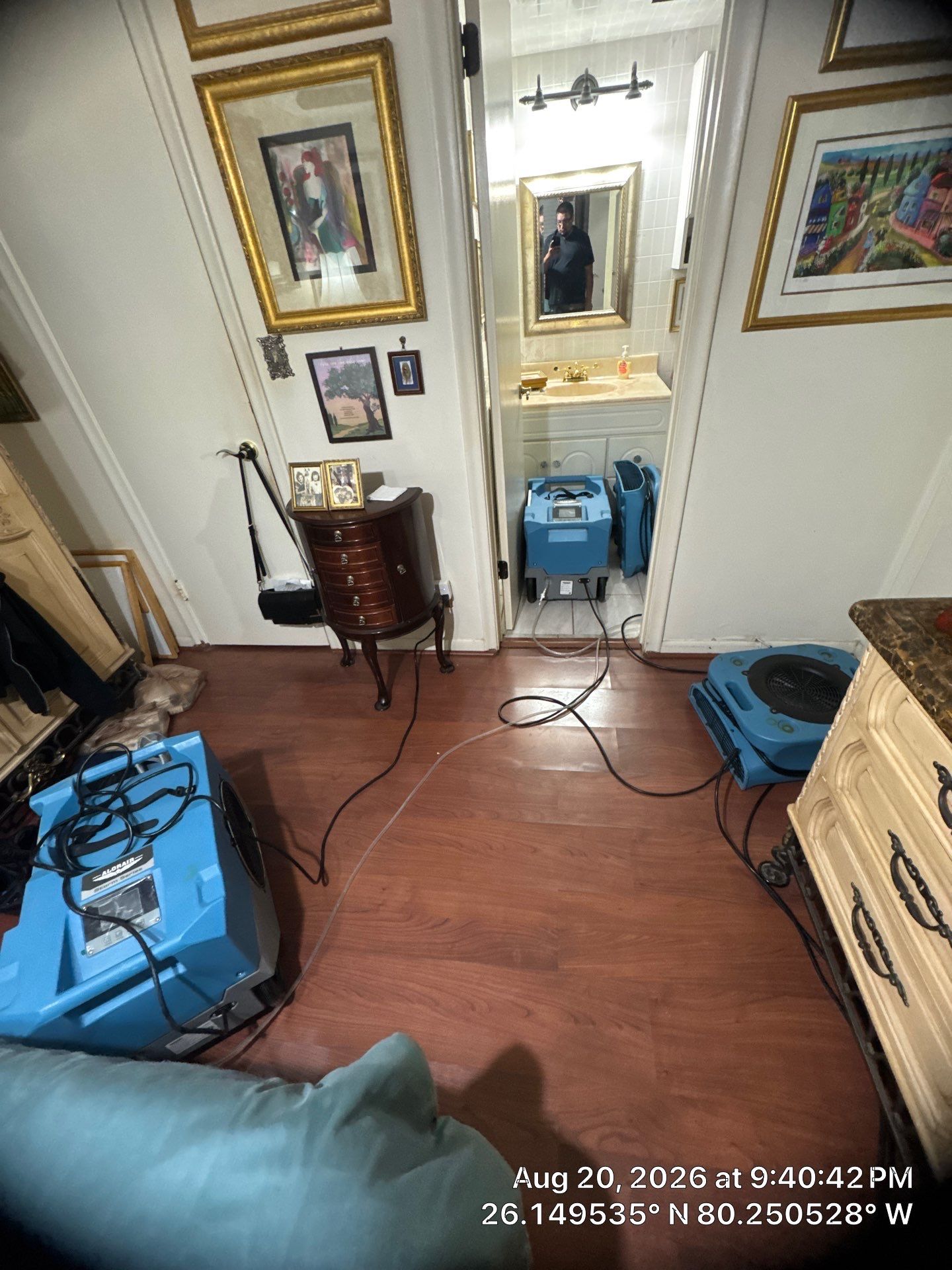Water Damage Mitigation and Thermal Inspection in Plantation by SuperClean 
