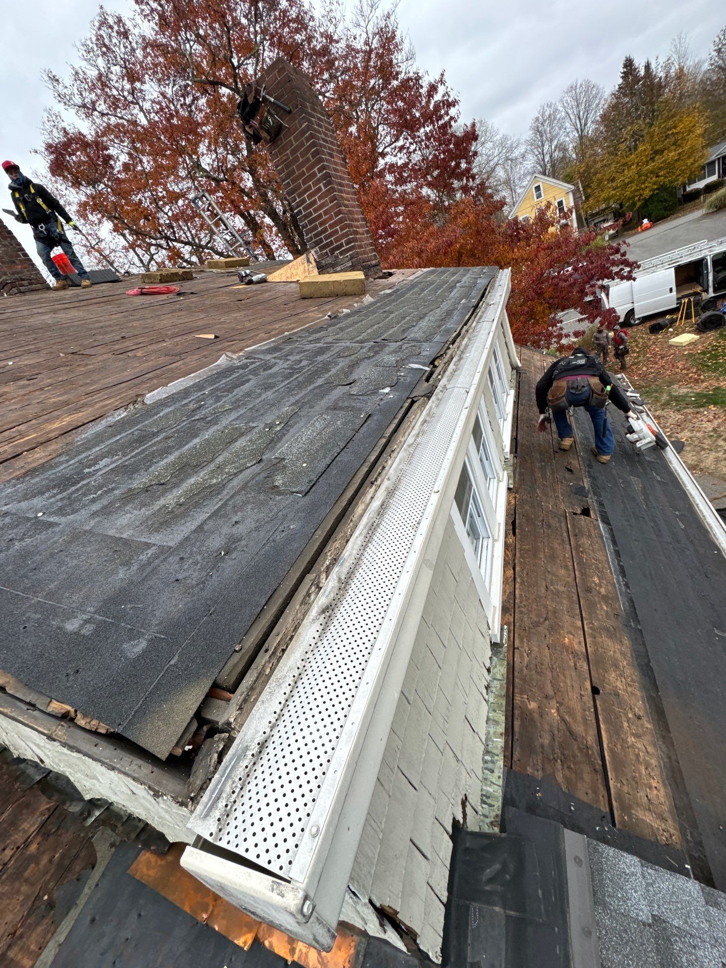 Ayer Church Complete Roof with Code-Compliant Overlay & Dual Chimney Restoration by Mighty Dog Roofing of Greater Middlesex County