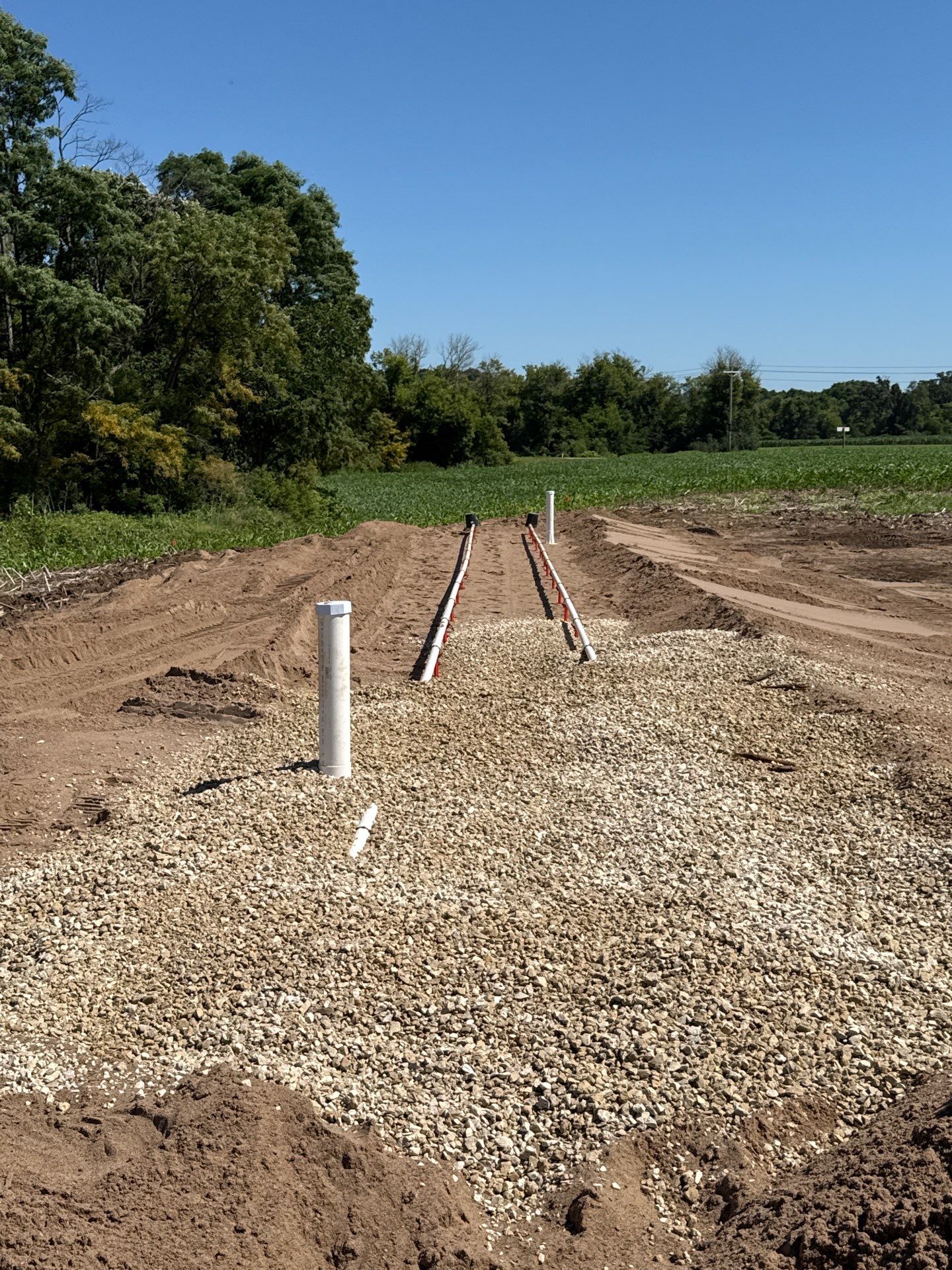 Excavation and Underground Plumbing Installation in Gilmanton, Wisconsin by Gunderson Plumbing & Concrete LLC