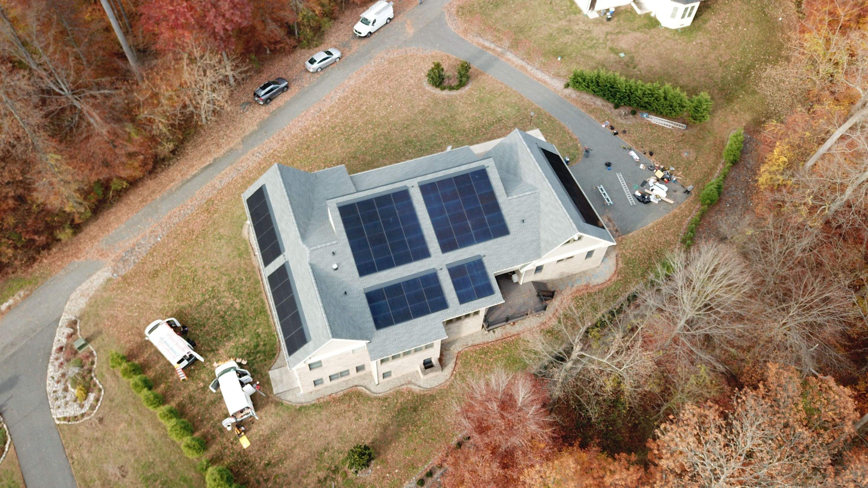 Solar Roof using GAF Decotech integrated panels by American Home Contractors