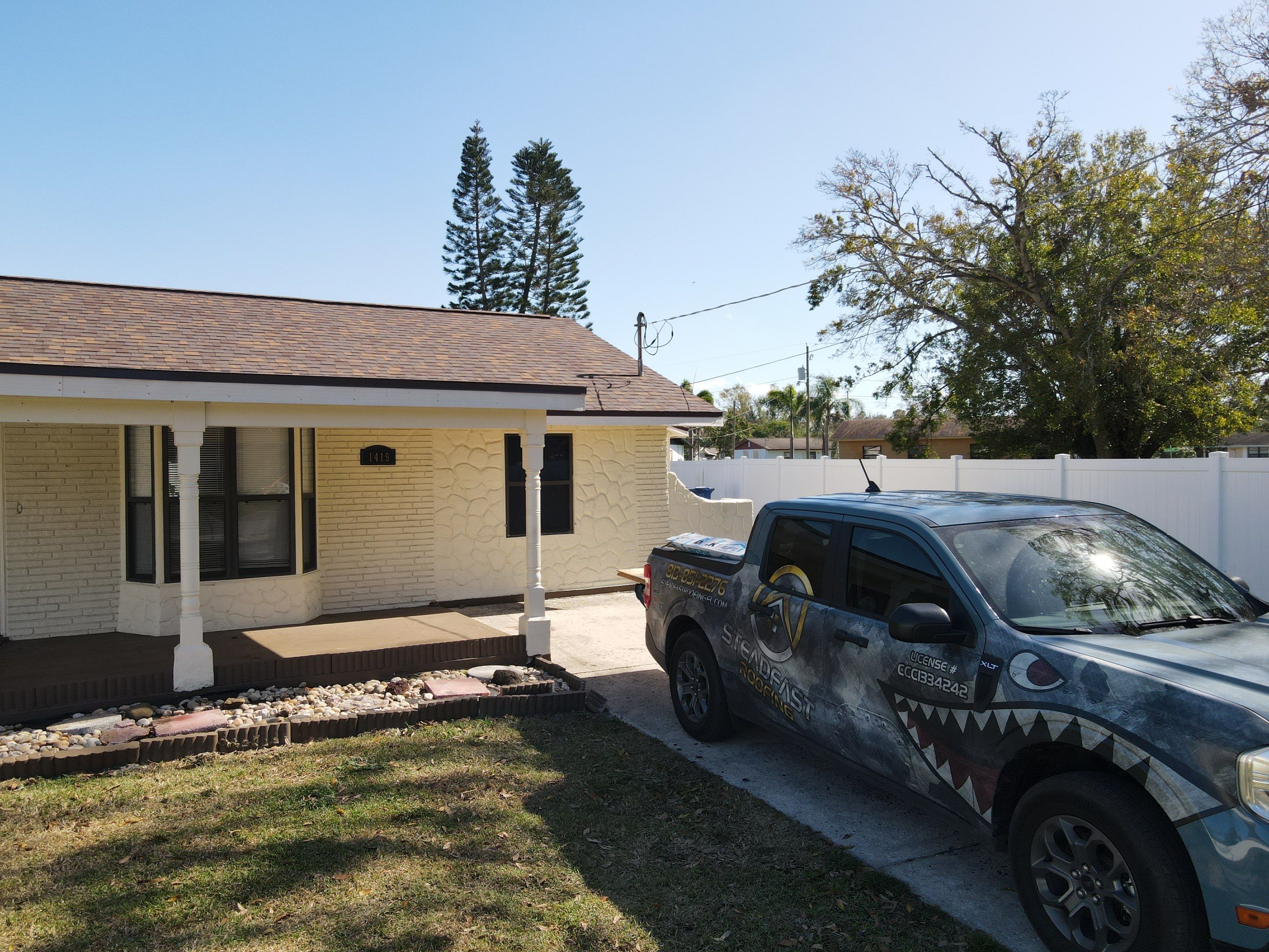 Roof Replacement in Ruskin FL. by Steadfast Roofing 