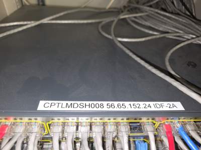 Structured cabling installation by CimaSolutions