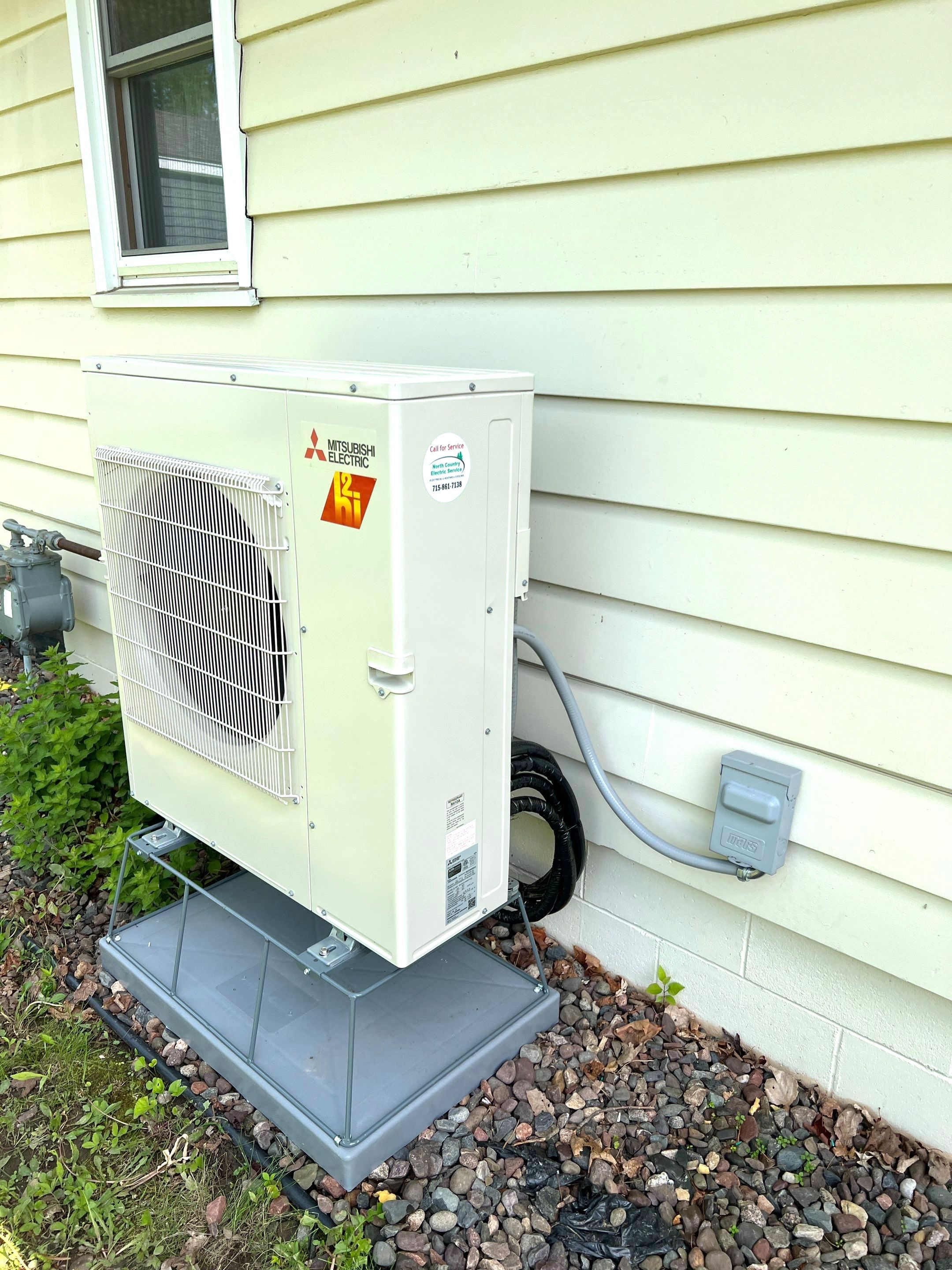 Mitsubishi Electric Multi-Zone Heat Pump Installation in Cadott by North Country Electric Service, LLC