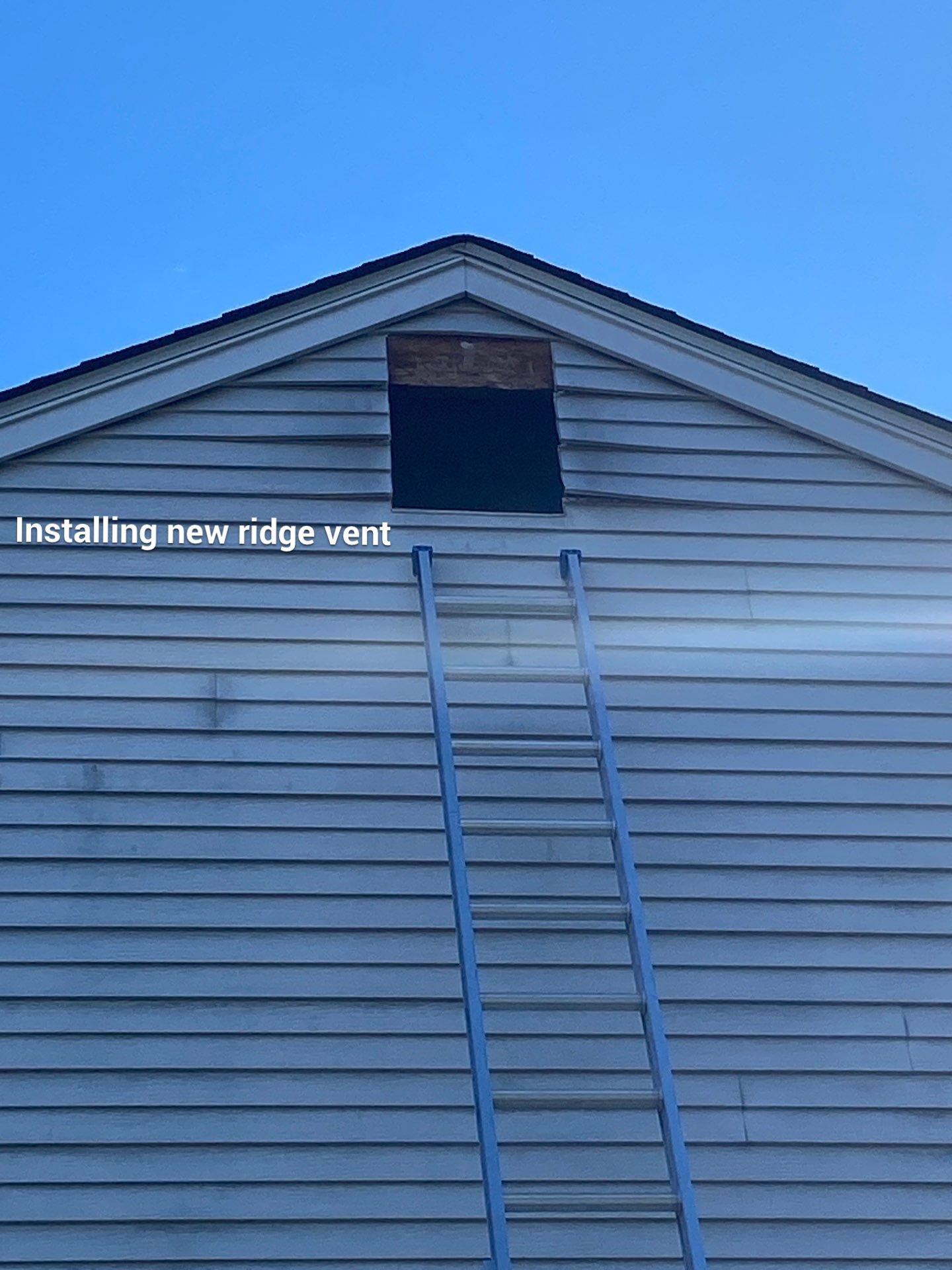 Installed new gable vent by Alpha Design Services