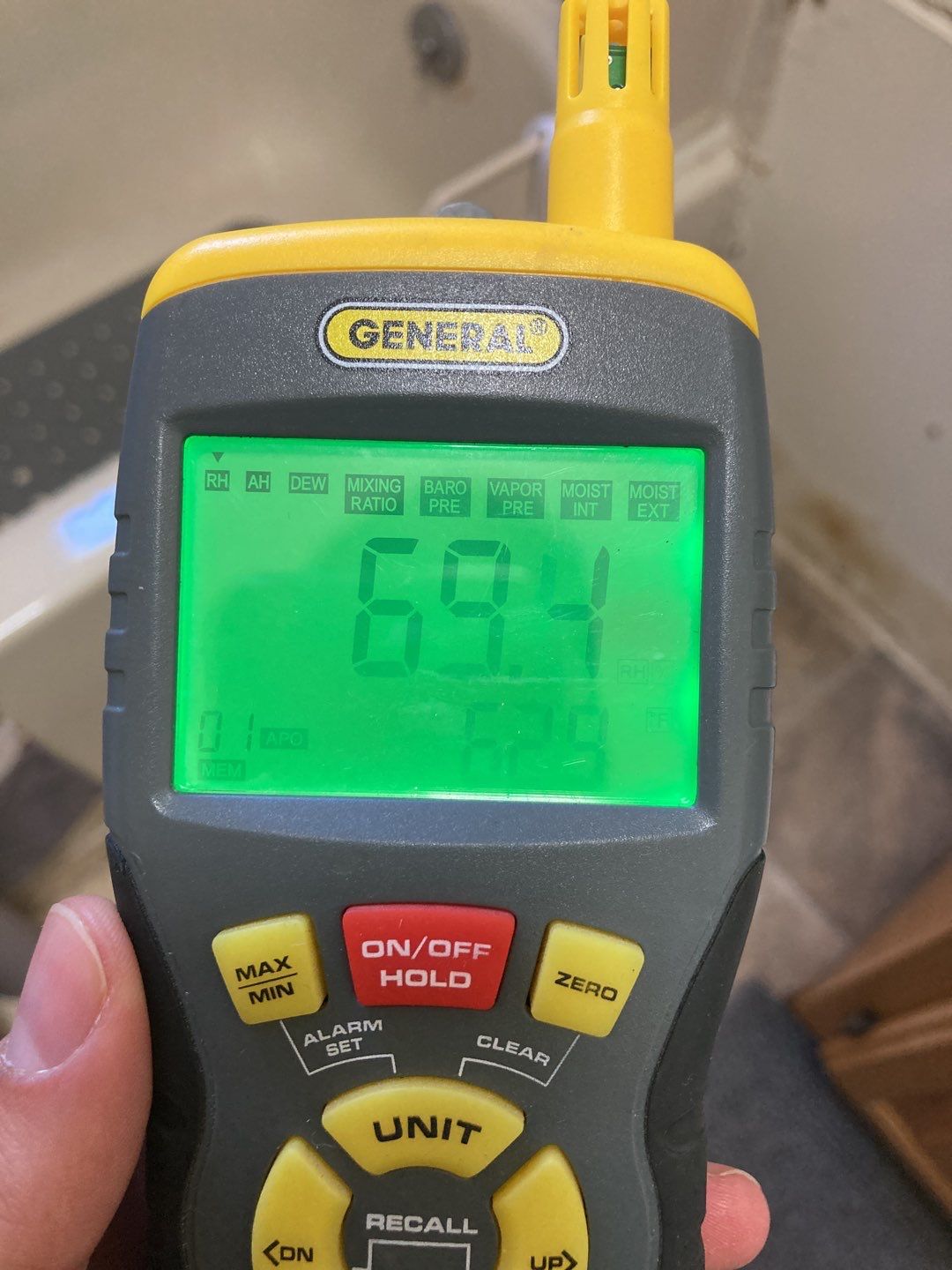 Water Damage in Bathroom by Accountable Home Services