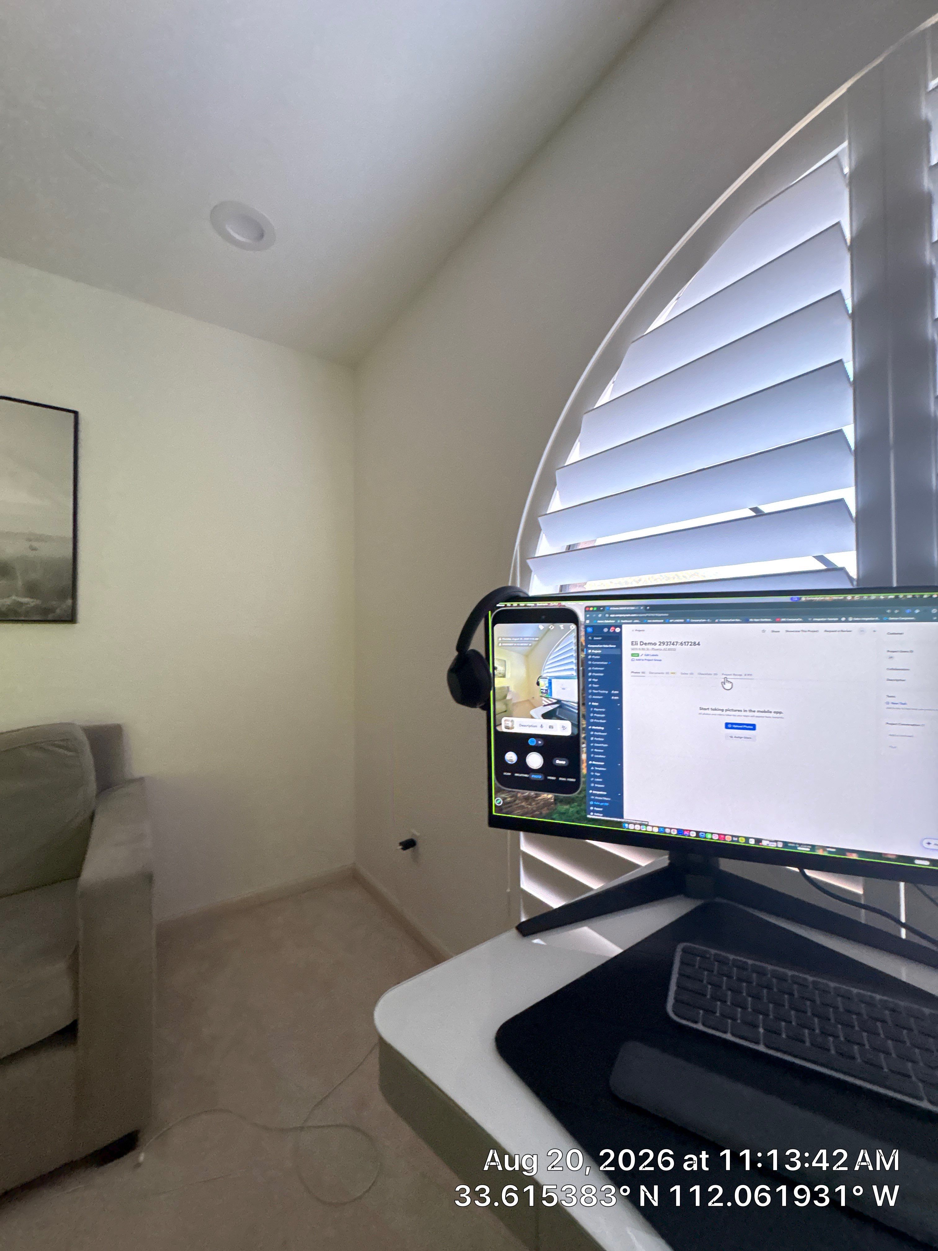 Interior Home Office Refresh with Custom Accent Wall in Phoenix by CompanyCam Sales Demo