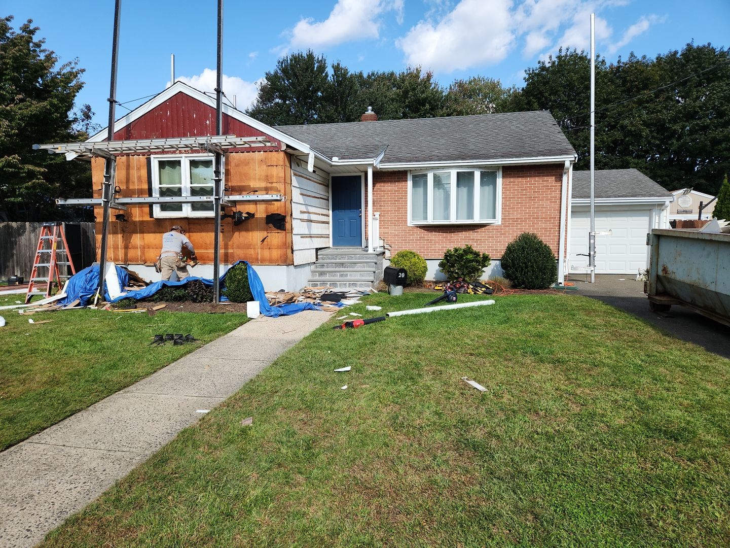 Siding Installation using Certainteed Monogram Forest Green by A Plus Exterior