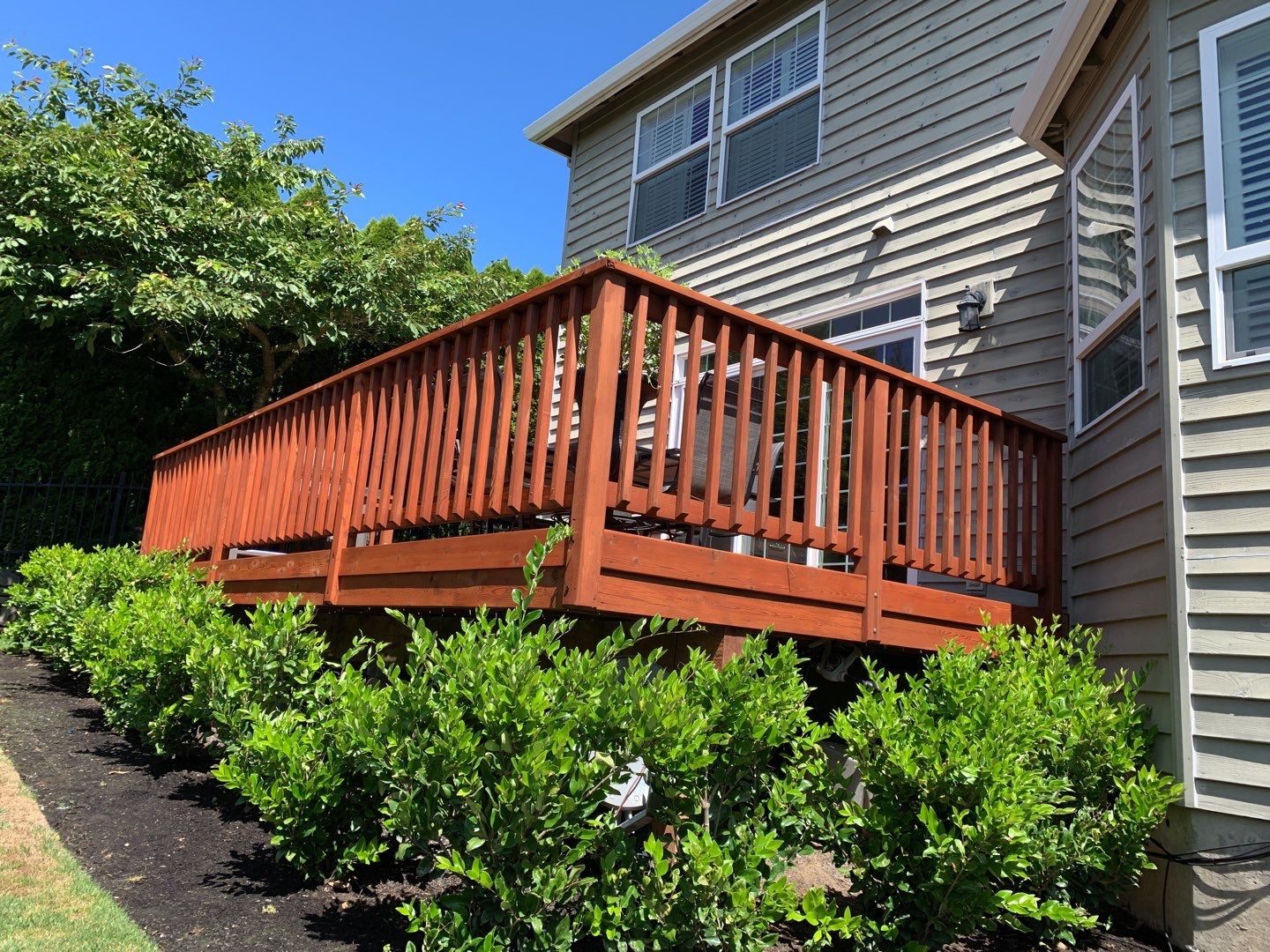 Deck Restoration using Armstrong-Clark Sierra Redwood by Paul Schopp