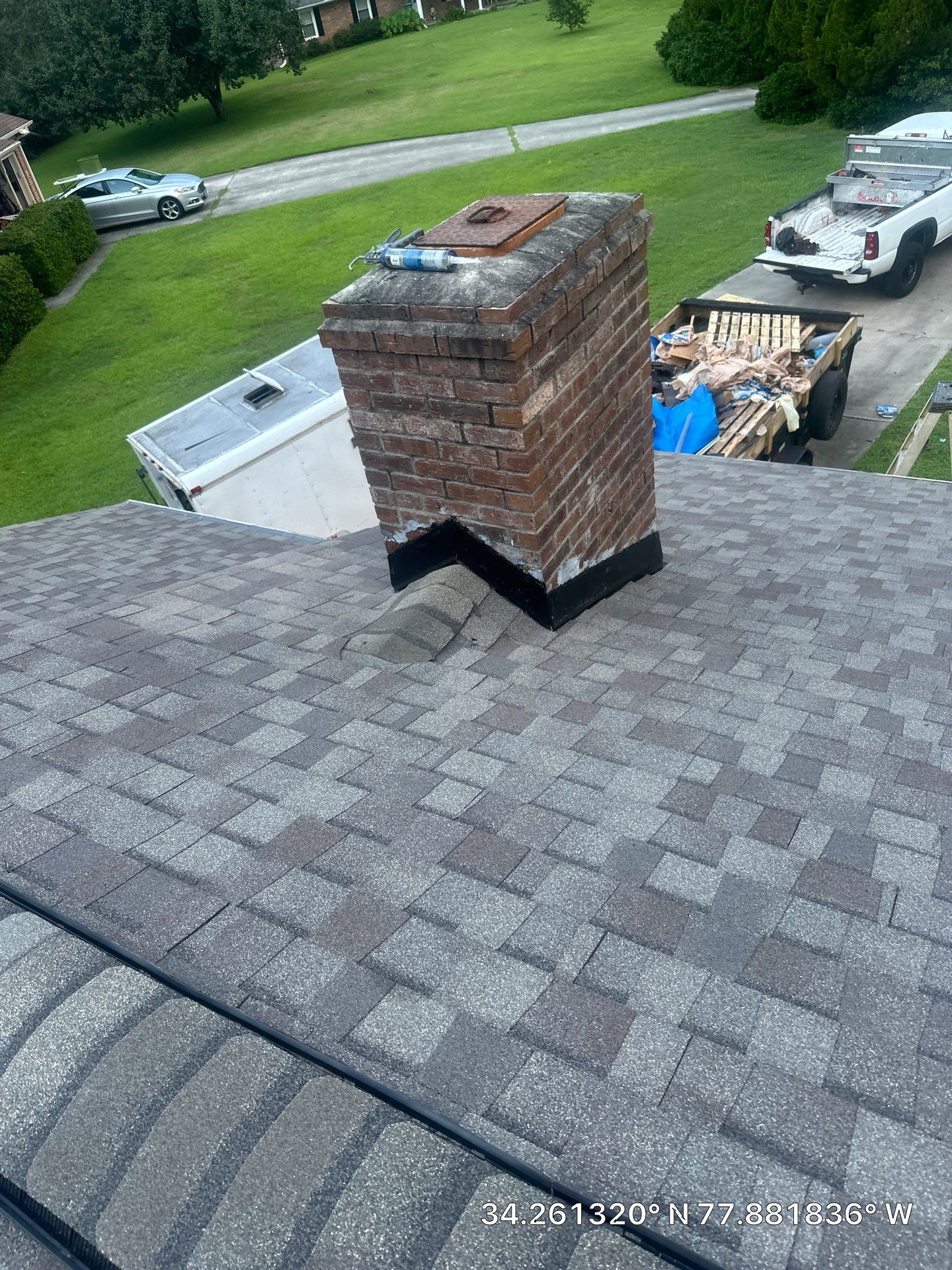 Roof Replacement in Wilmington, NC Using CertainTeed Landmark Weathered Wood by RGR Construction and Roofing, LLC