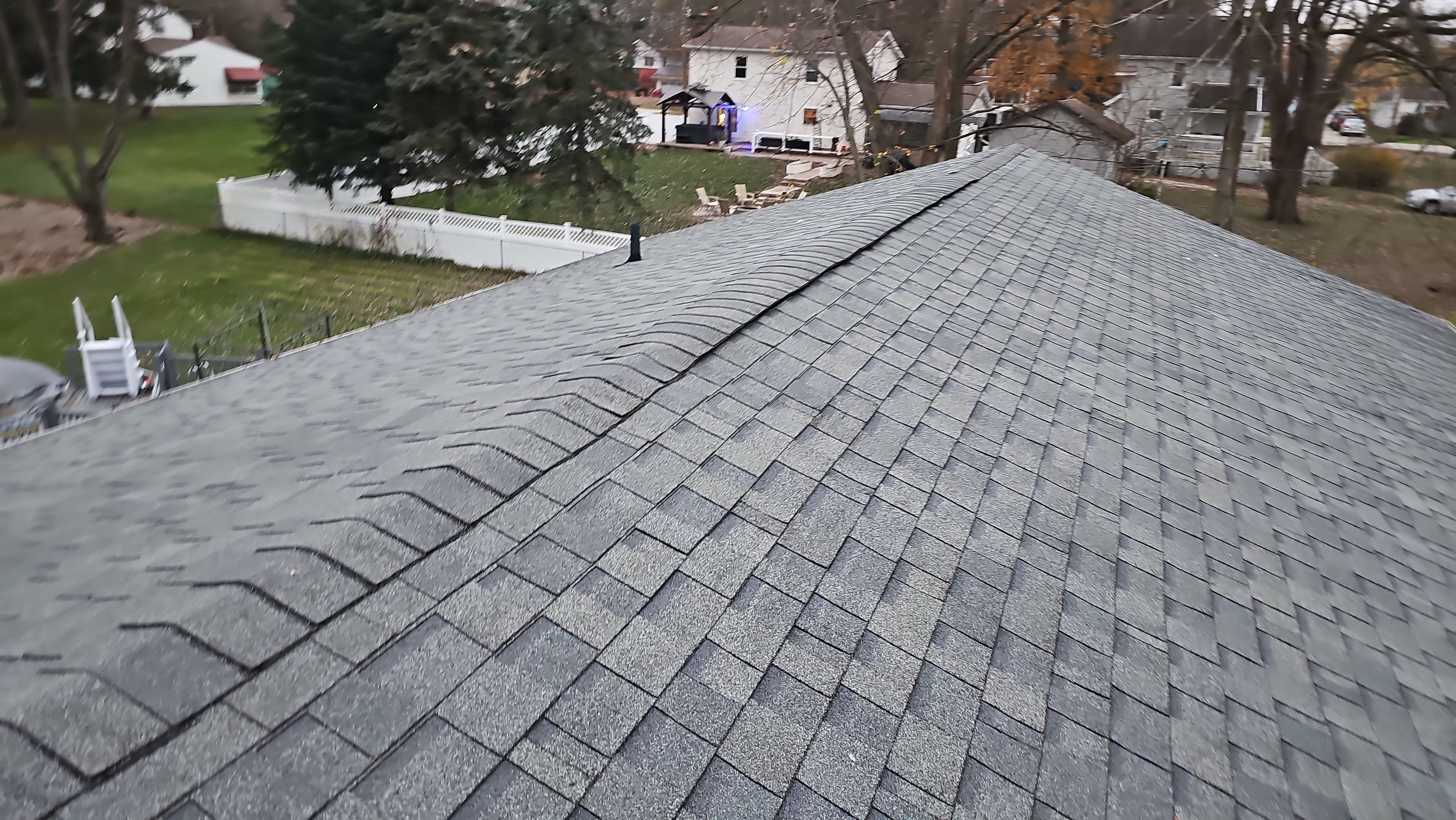 Atlas Pinnacle, Color, Coastal Granite, Drip Edge, Color, Black by Eagle Eye Roofing