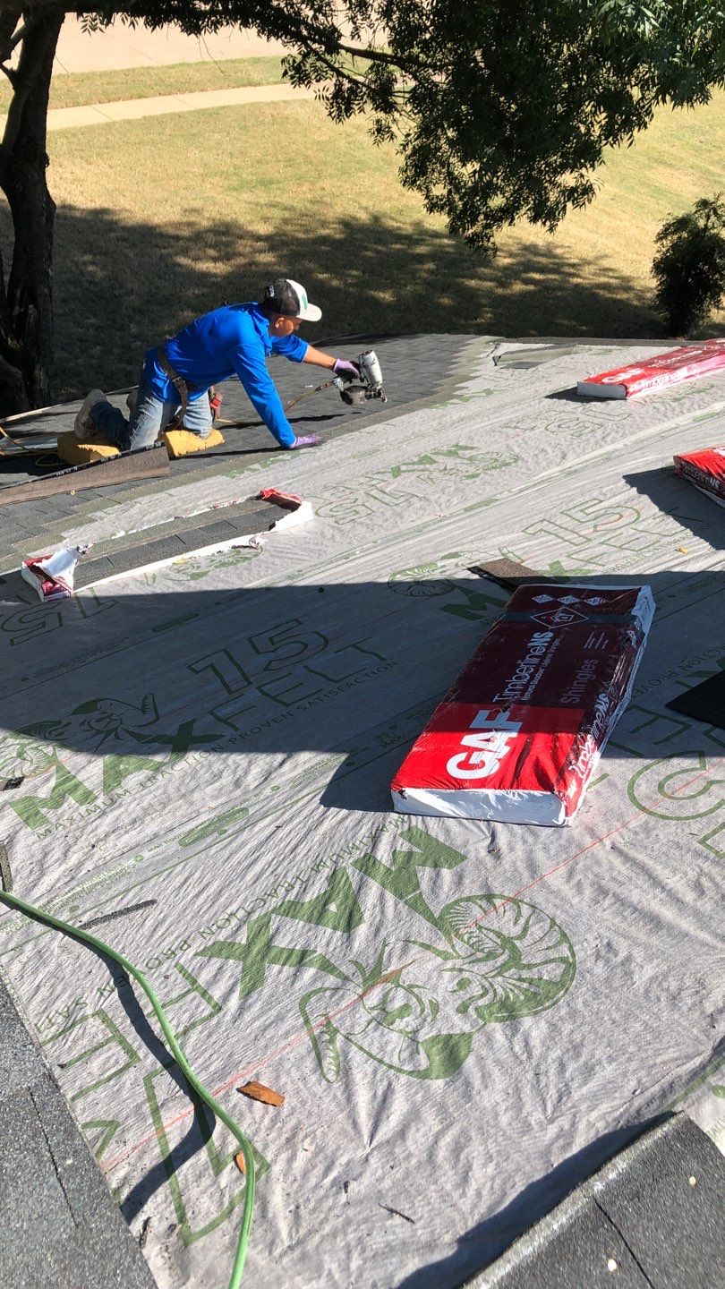 Residential Roofing Installation using GAF Natural Shadow  by A & H Roofing and Contracting, LLC