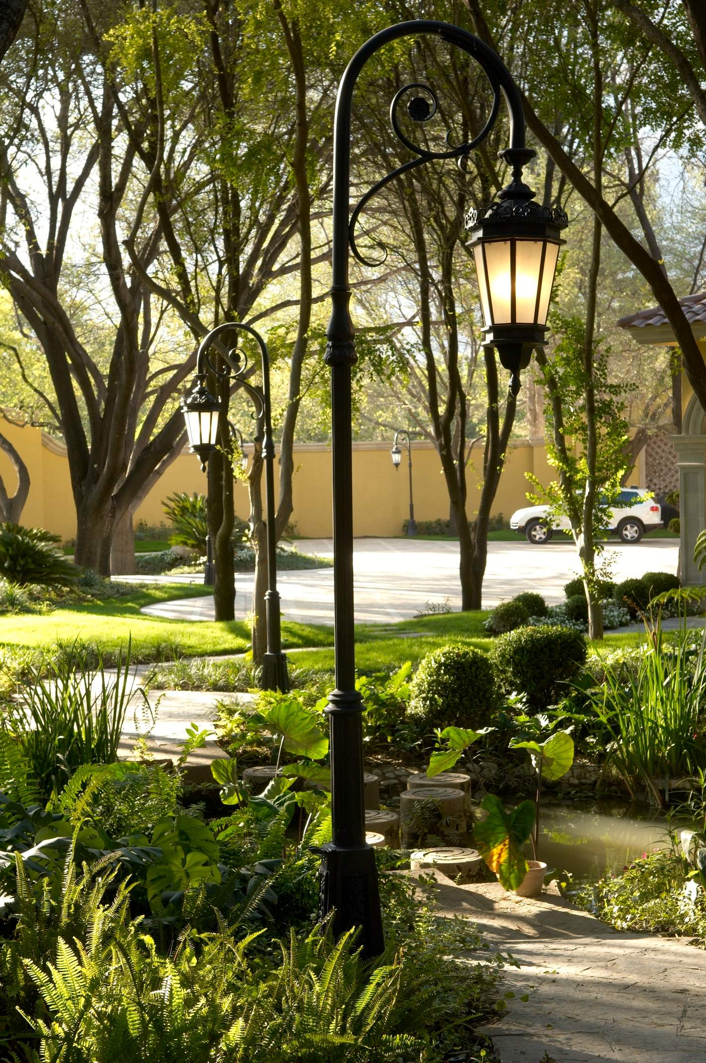 Comprehensive Exterior Lighting and Lantern Installation for Monterrey Estate by Solara Custom Living