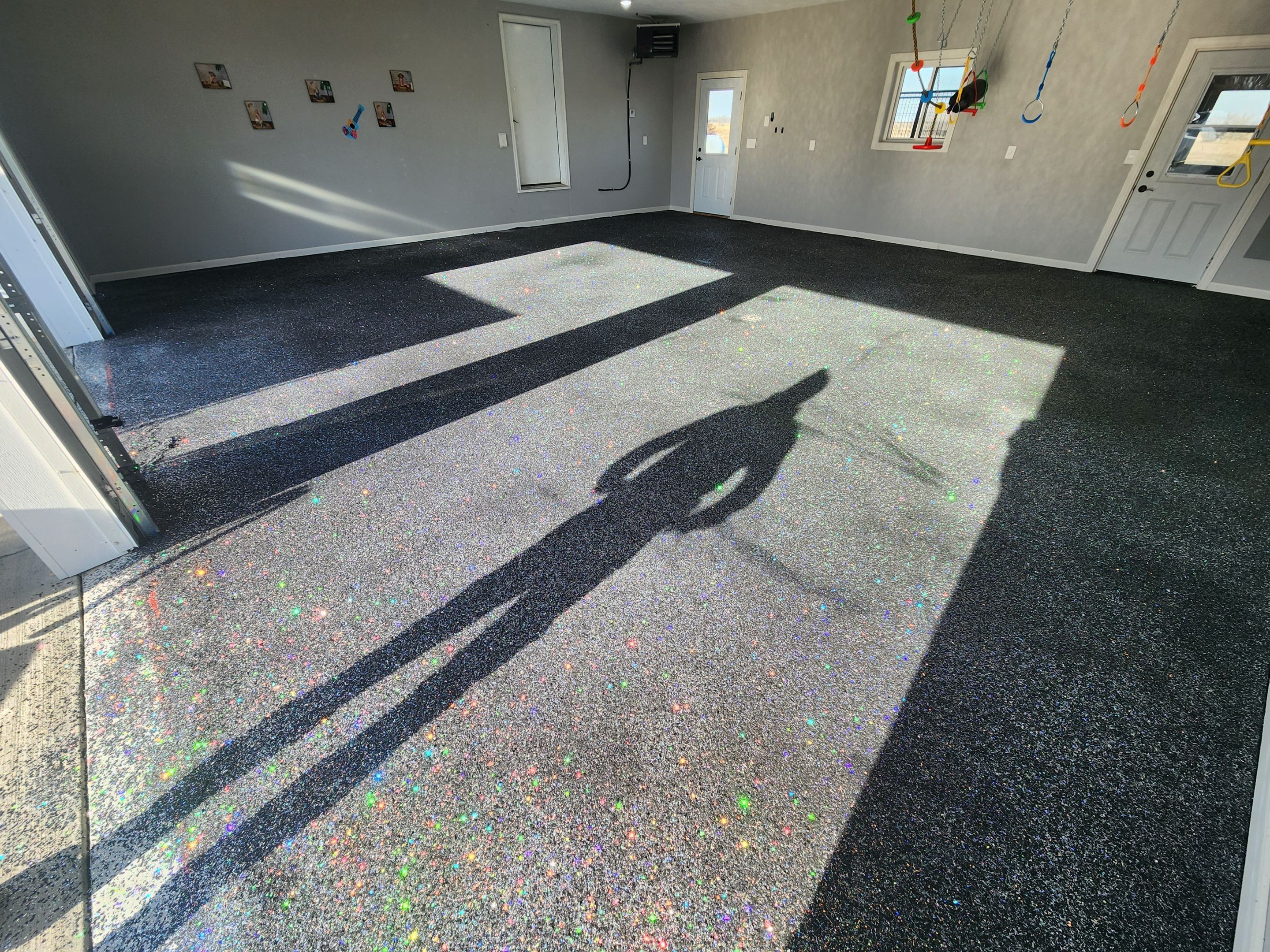 Garage using Glitter by Select Painting, Coatings & Garage Cabinets