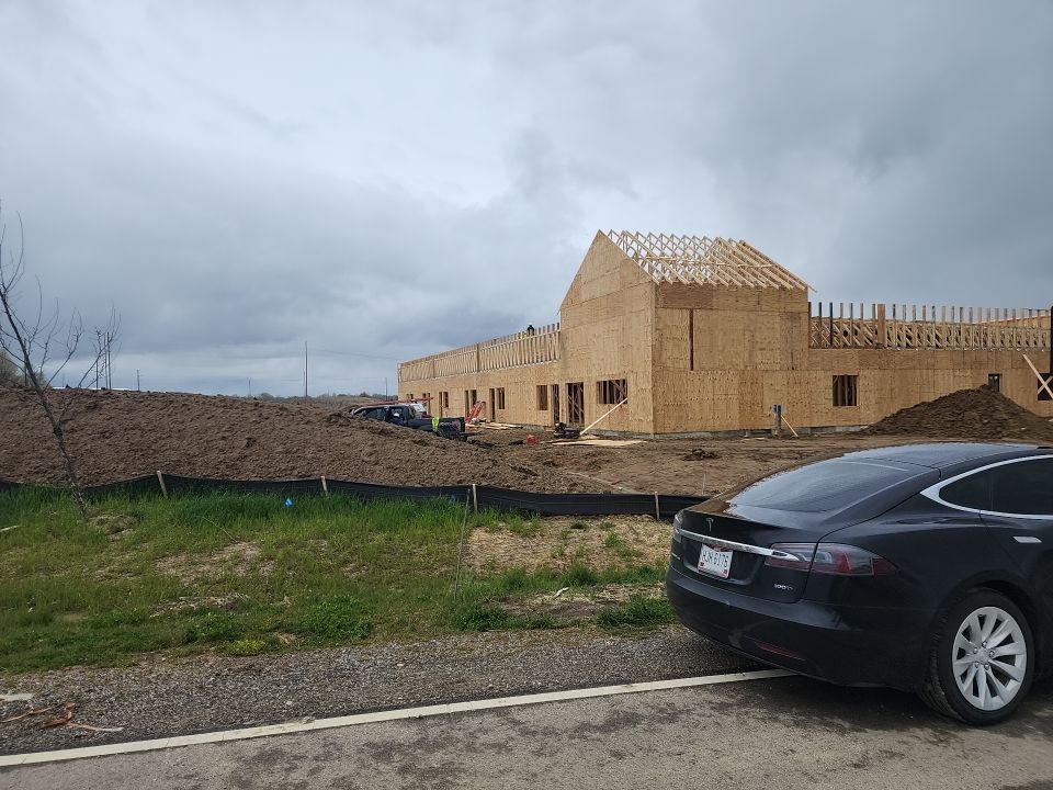 Commercial Roofing Installation using 60 mil rubber roof  by Nitro Roofing and Construction