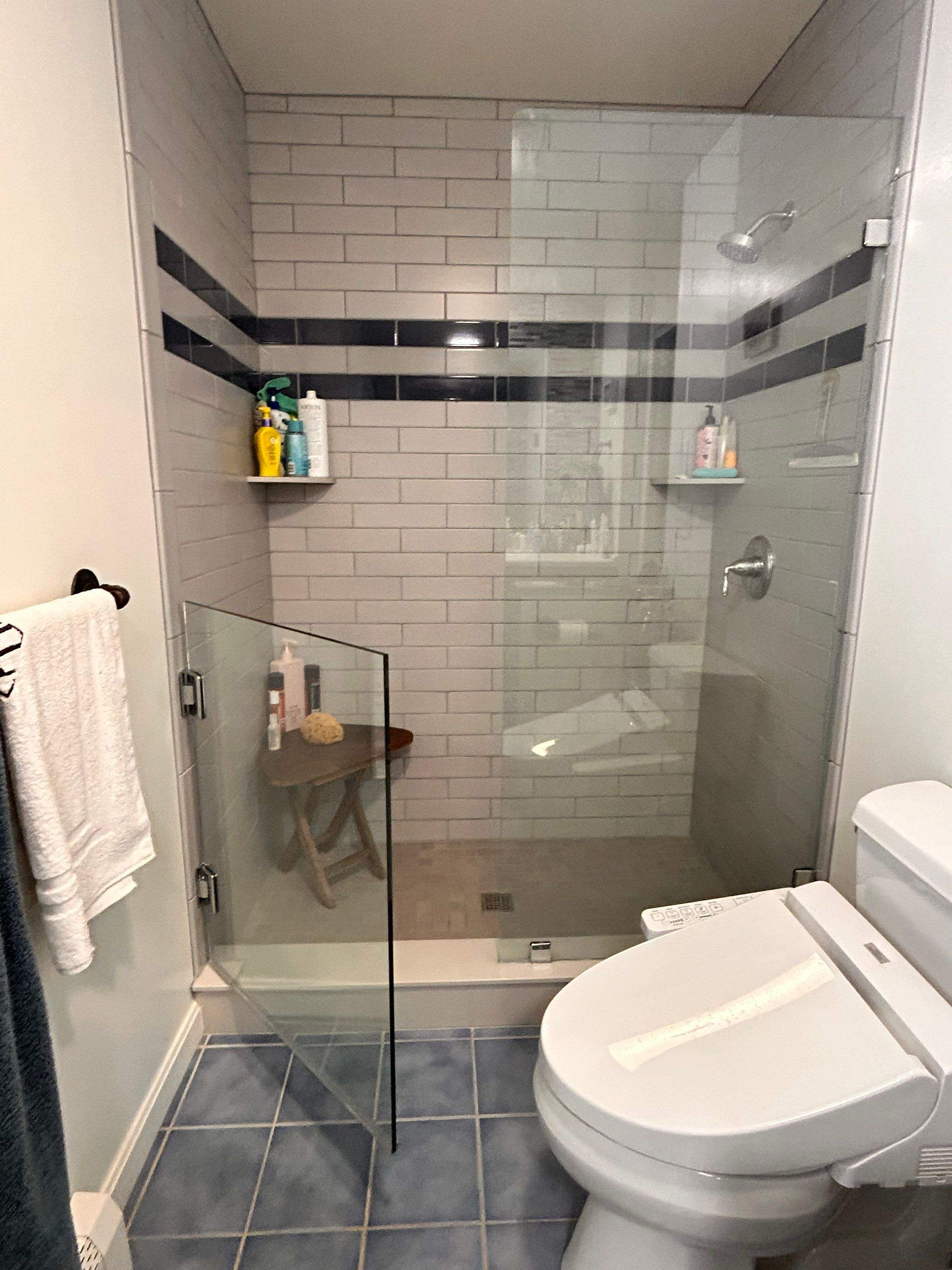 Shower Door Addition by Cheshire Glass Company