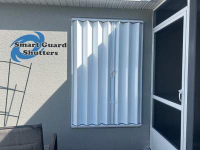Accordion Shutters in White