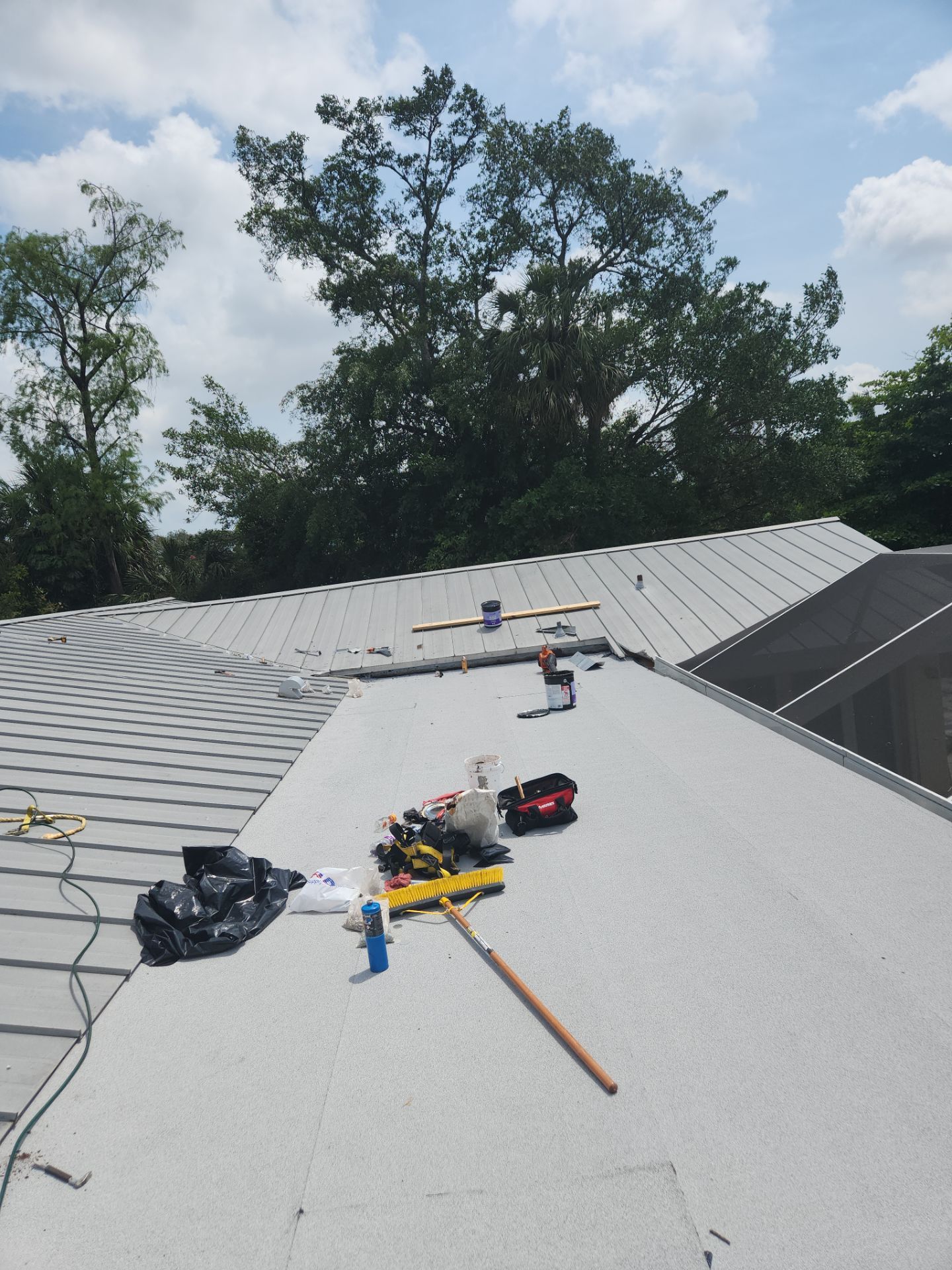 Flat Roof Replacement and Fascia Repair in Margate by Aastro Roofing