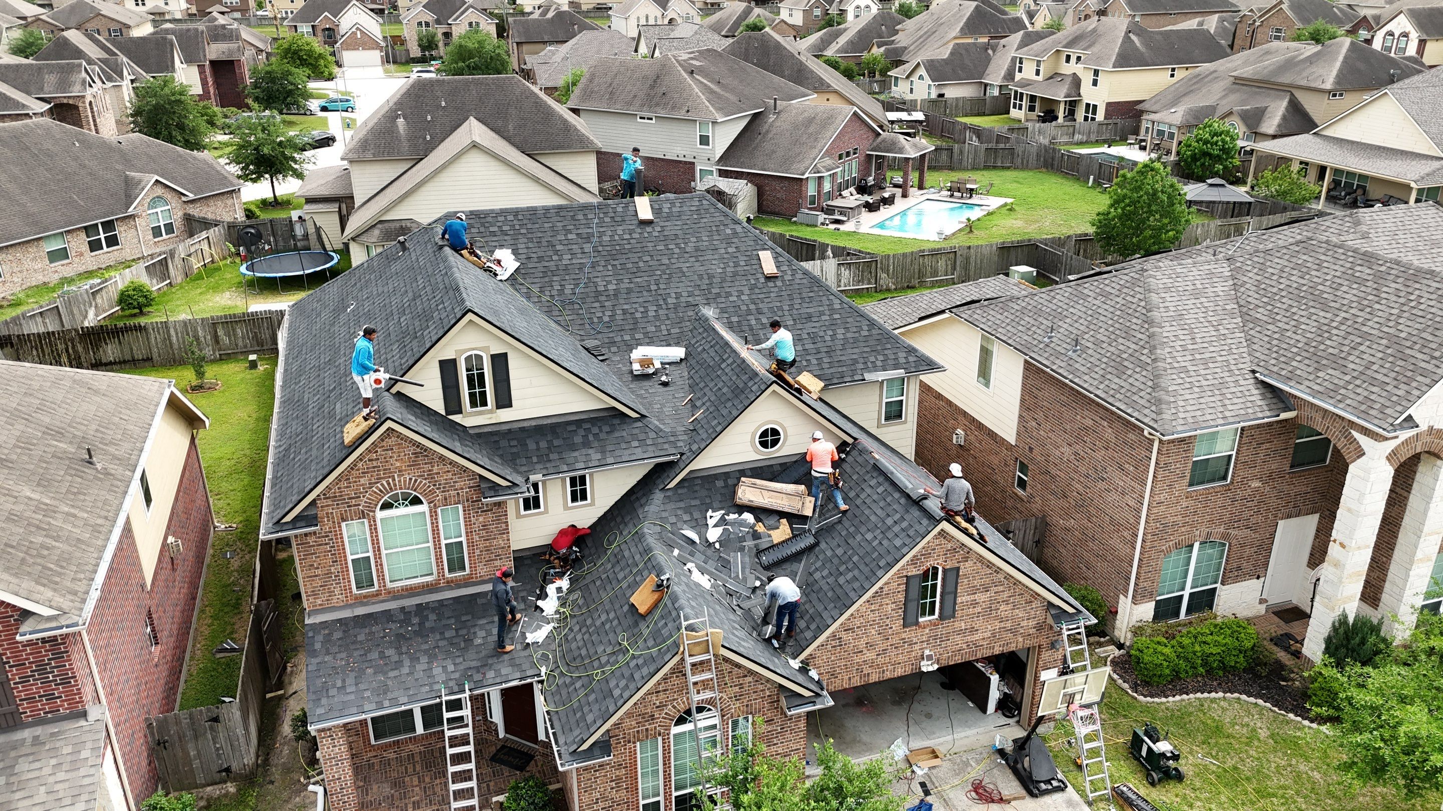 Residential Roofing Installation using IKO Dynasty by Core Four Roofing