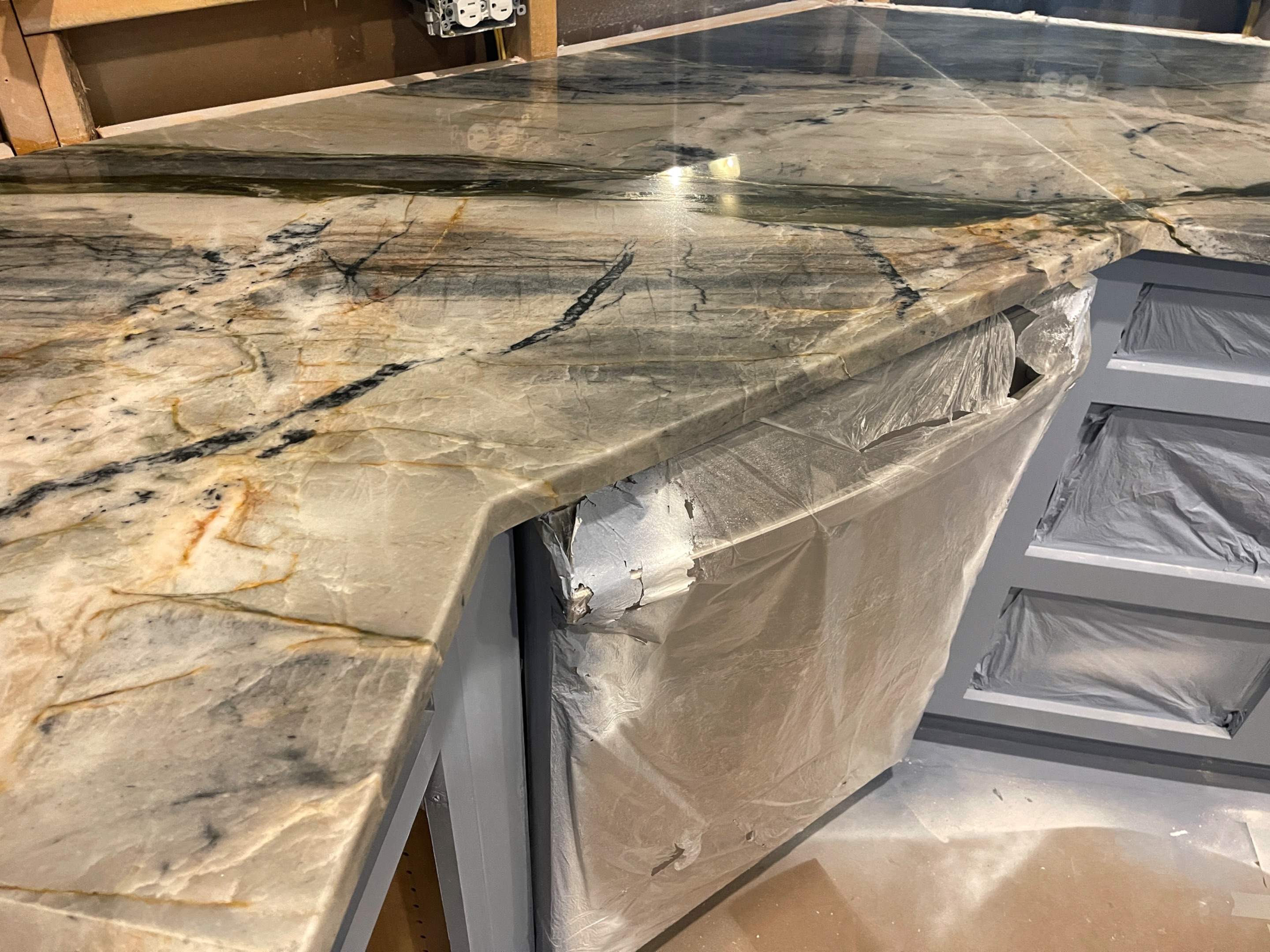 Custom Natural Stone Countertop Installation for San Antonio Kitchen Remodel by Mena stone surfaces