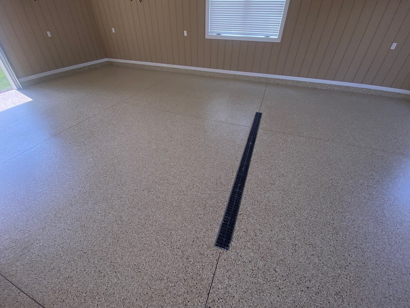 Garage Floor using Driftwood by Your1DayFloor.com