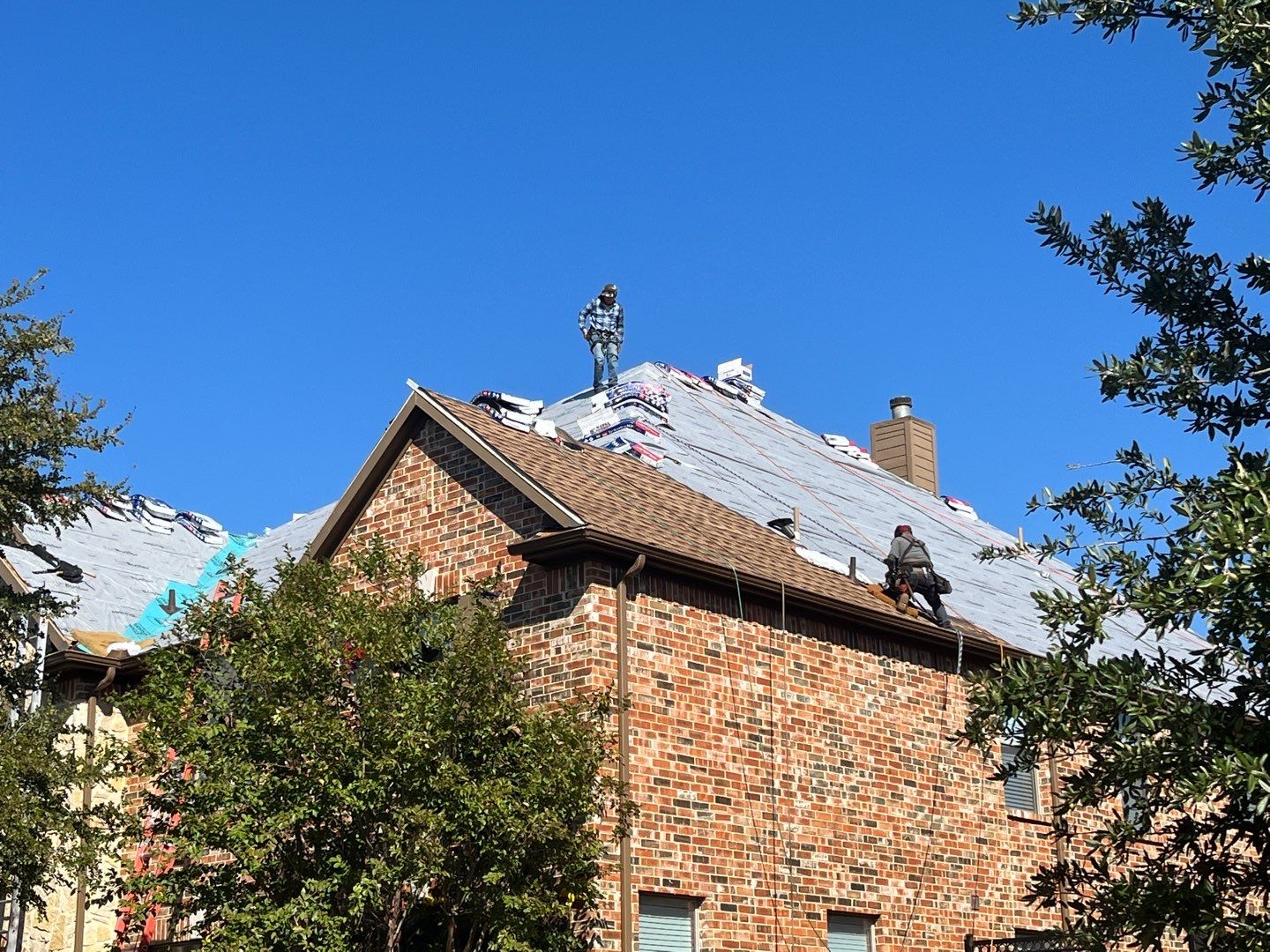 Storm Roof Damage Replacement in Frisco by First United Roofing & Construction