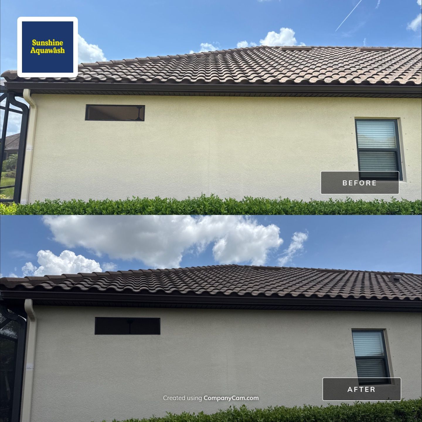 Concrete Tile Roof, Paver Driveway & Lanai Cleaning – Artisan Lakes Esplanade, Palmetto, FL by Sunshine AquaWash