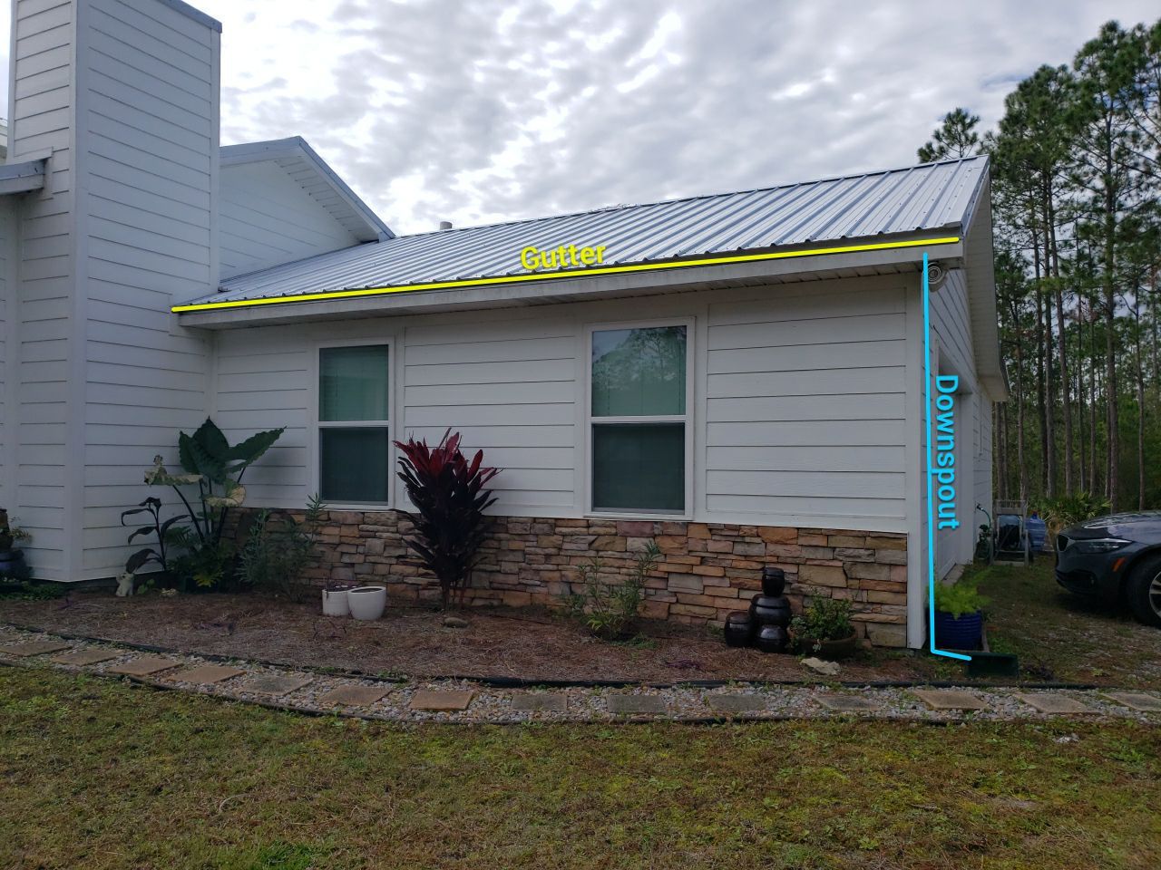 Gutter Installation Using White K-Style Gutters by Gutter Professors
