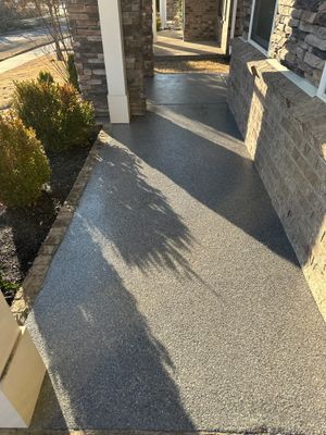 Patio Floor Coating using Briar