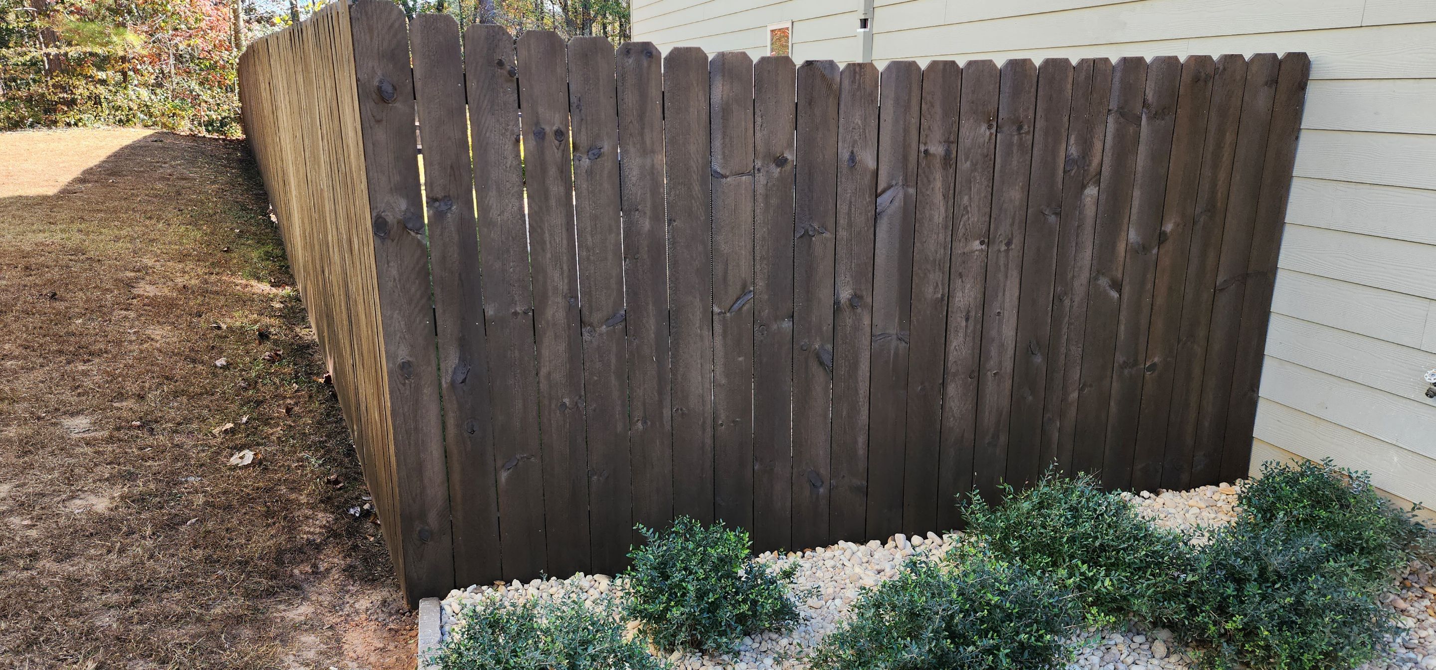 Fence Restoration using Chocolate by SSE by Titans of Timber Fence & Stain