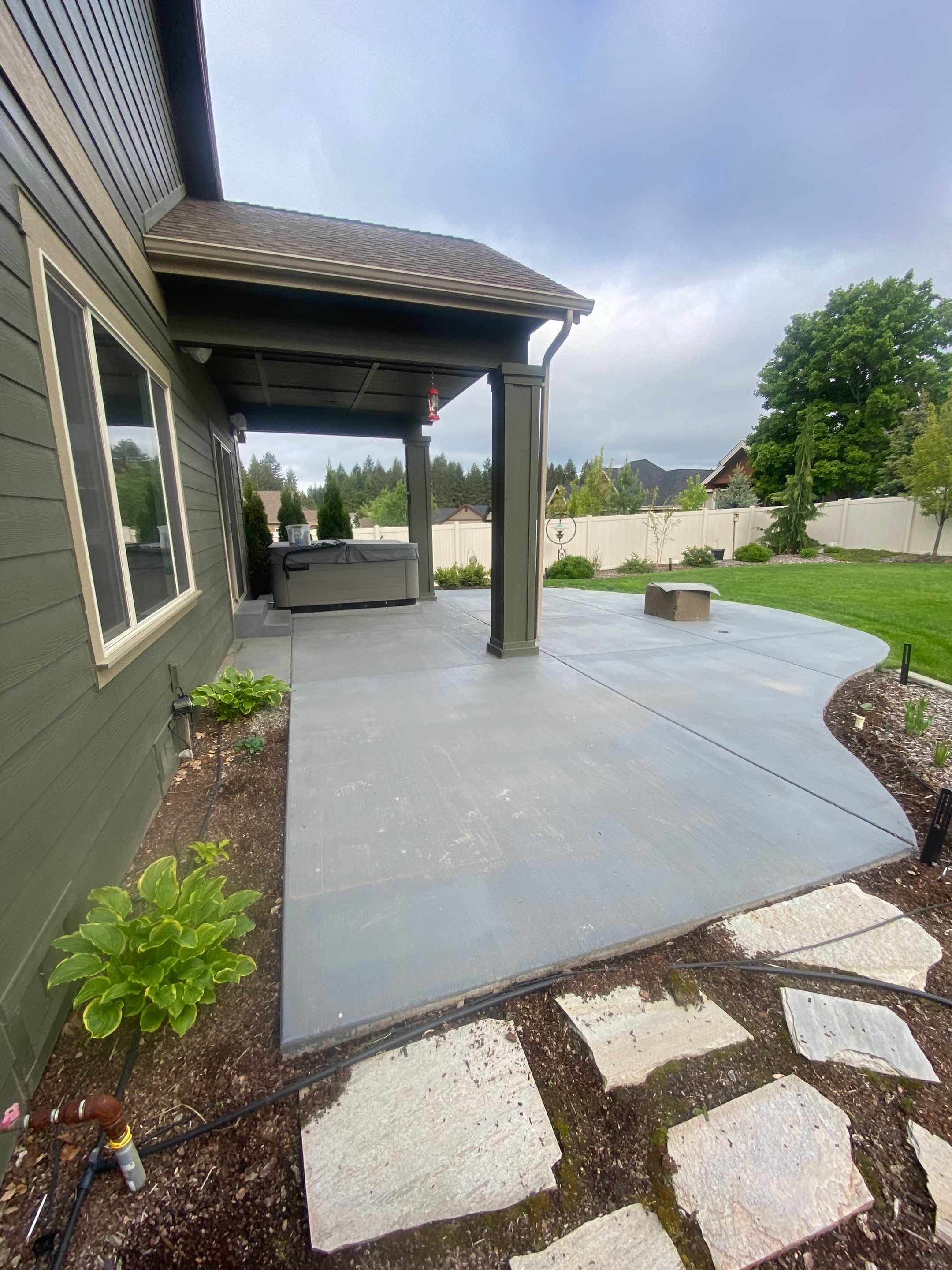 Patio and Walkway using Cordwood Colorway by Croc Coatings, LLC
