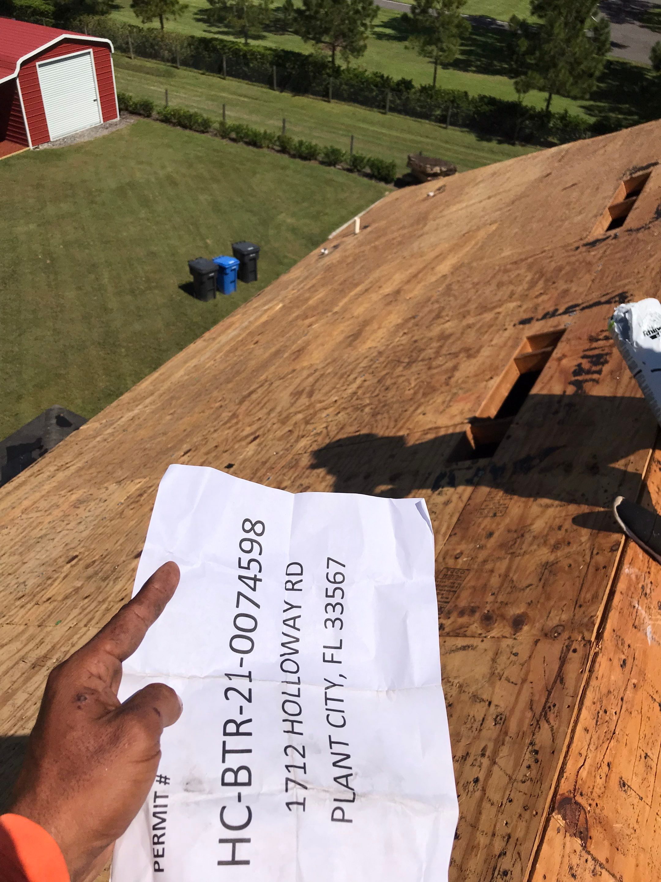 Residential Roofing Installation using GAF HDZ Shingles by Protek 