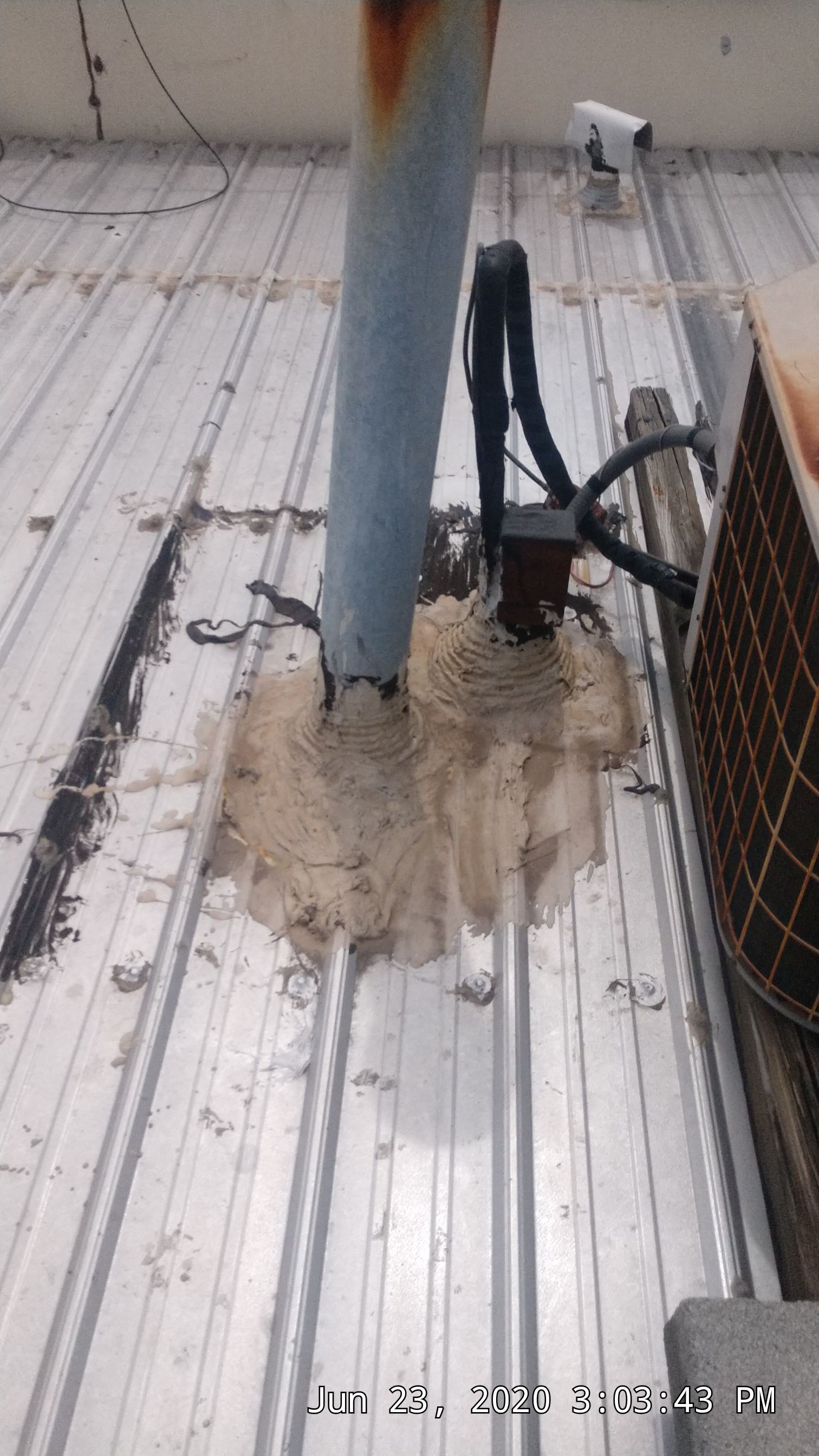Commercial Metal Restoration System using Aldocoat Coatings by Hostetler Roofing