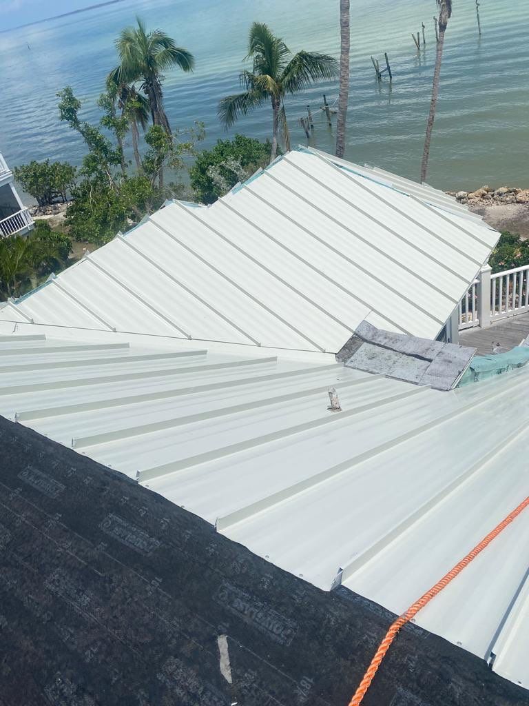 Sanibel Island Standing Seam Roof Replacement by Four Peaks Roofing