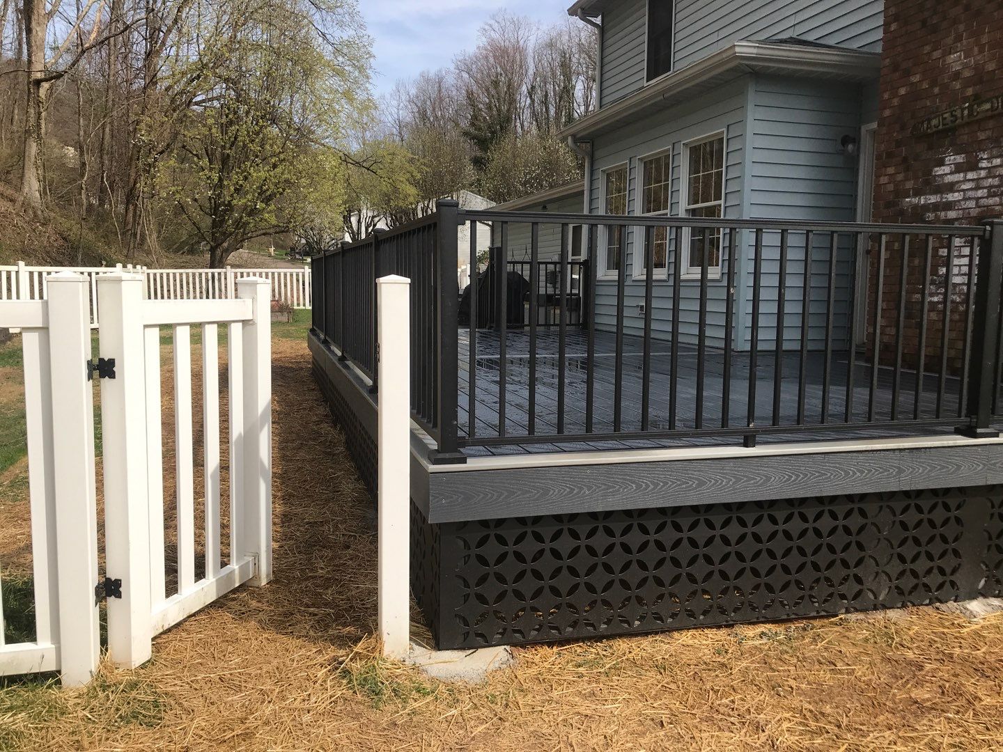 Deck Installation using Trex Decking and Railing  by Secure Construction Company Inc