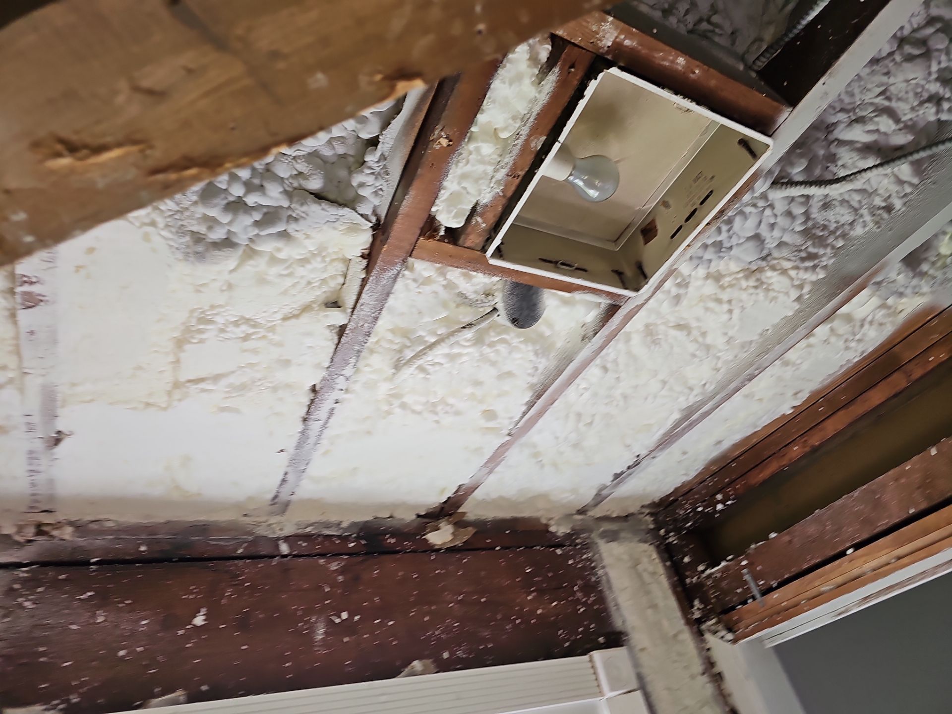 Basement Exterior Walls using Closed Cell Spray Foam by NYS Foam & Energy