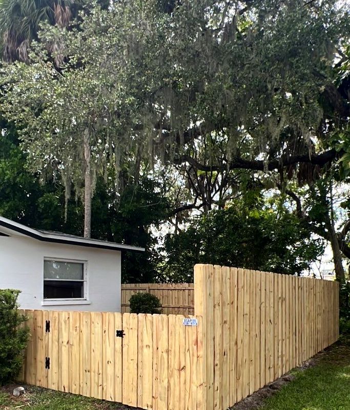 Wood Fence Installation using Board on Board Wood Fence by Asap fence and gates, LLC