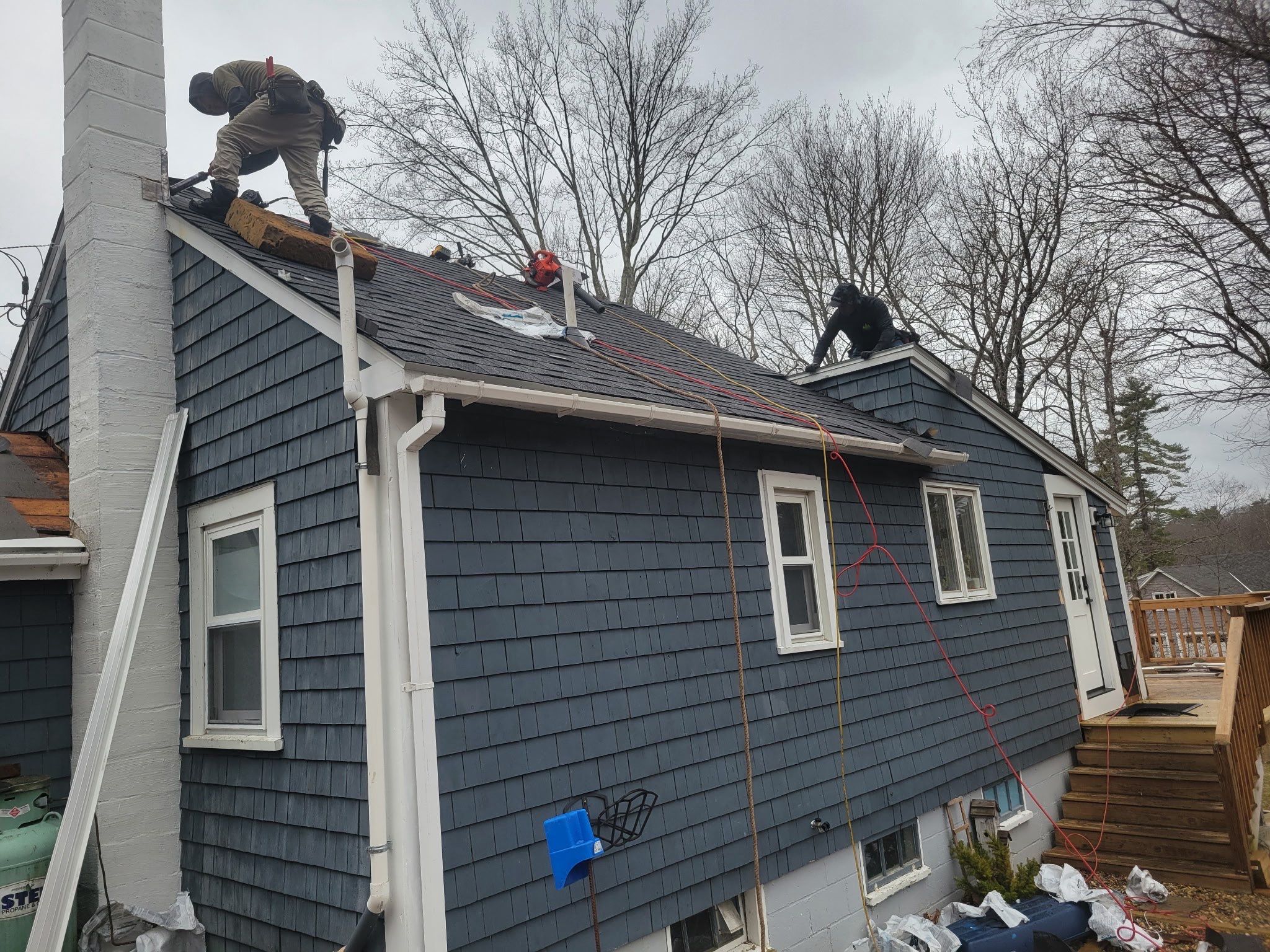 Project in Barrington, NH by Tall pine roofing