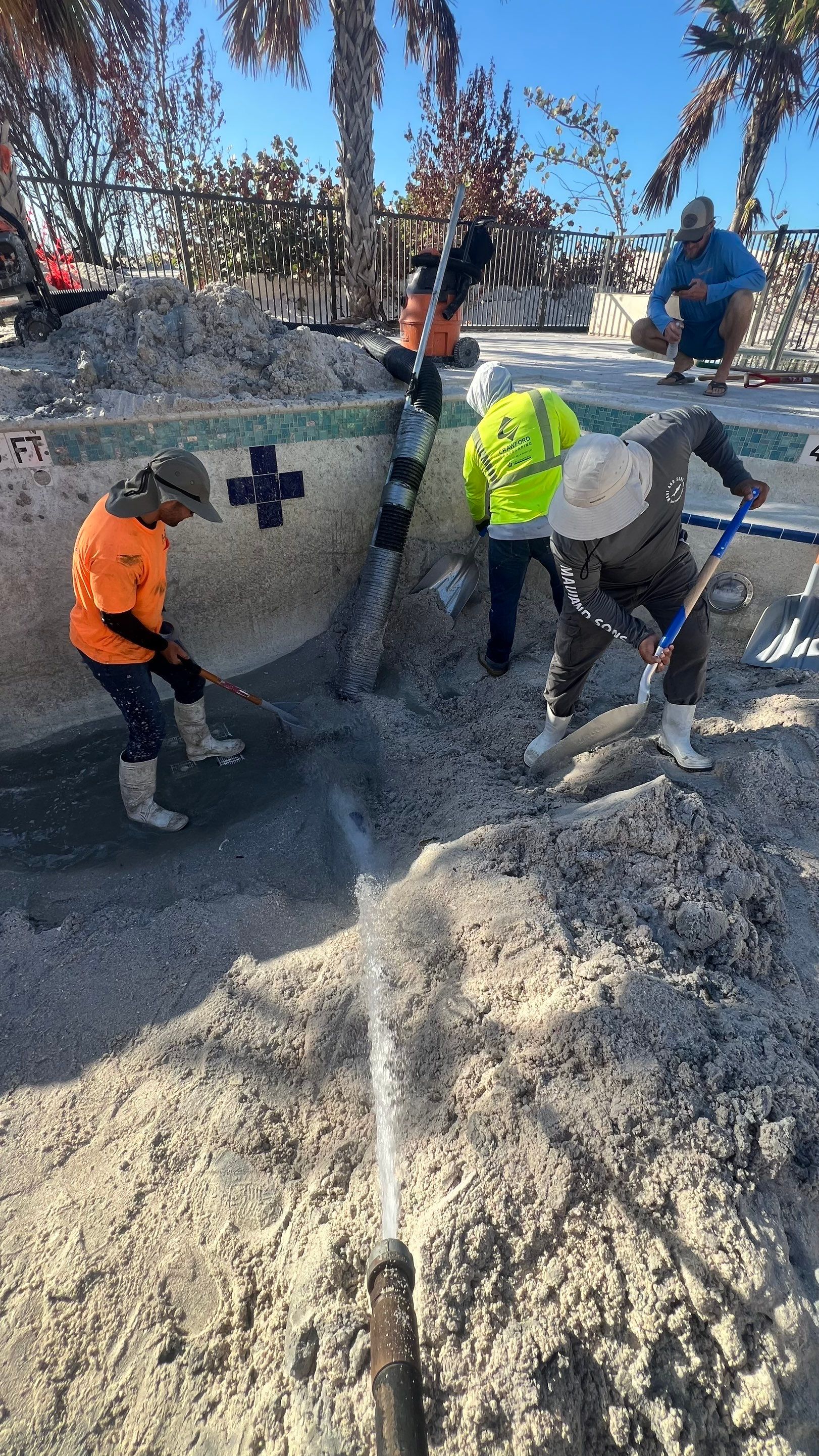 Beachside Community Club Pool Cleanout by Don Mar, Inc. Storm Water Solutions
