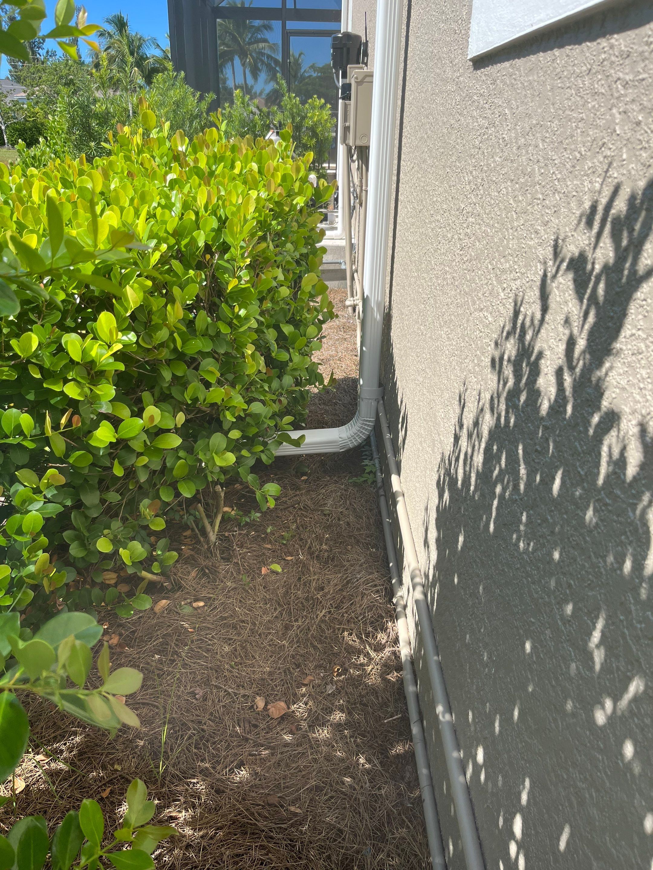 Bronze Downspouts & 7-Inch K-style Seamless Gutter Installation in Fort Myers FL by Gutter Professors