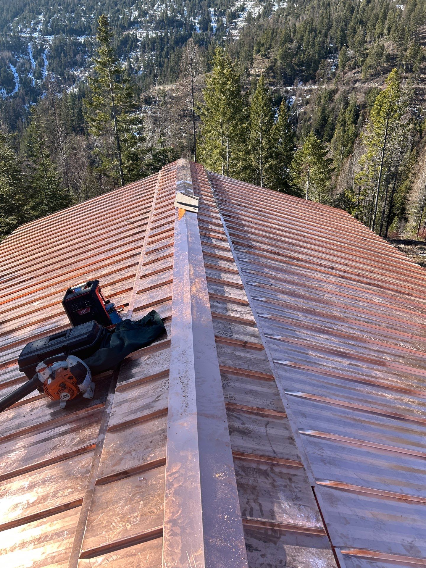 Zip Line Standing Seam  by Montana Roofing Solutions