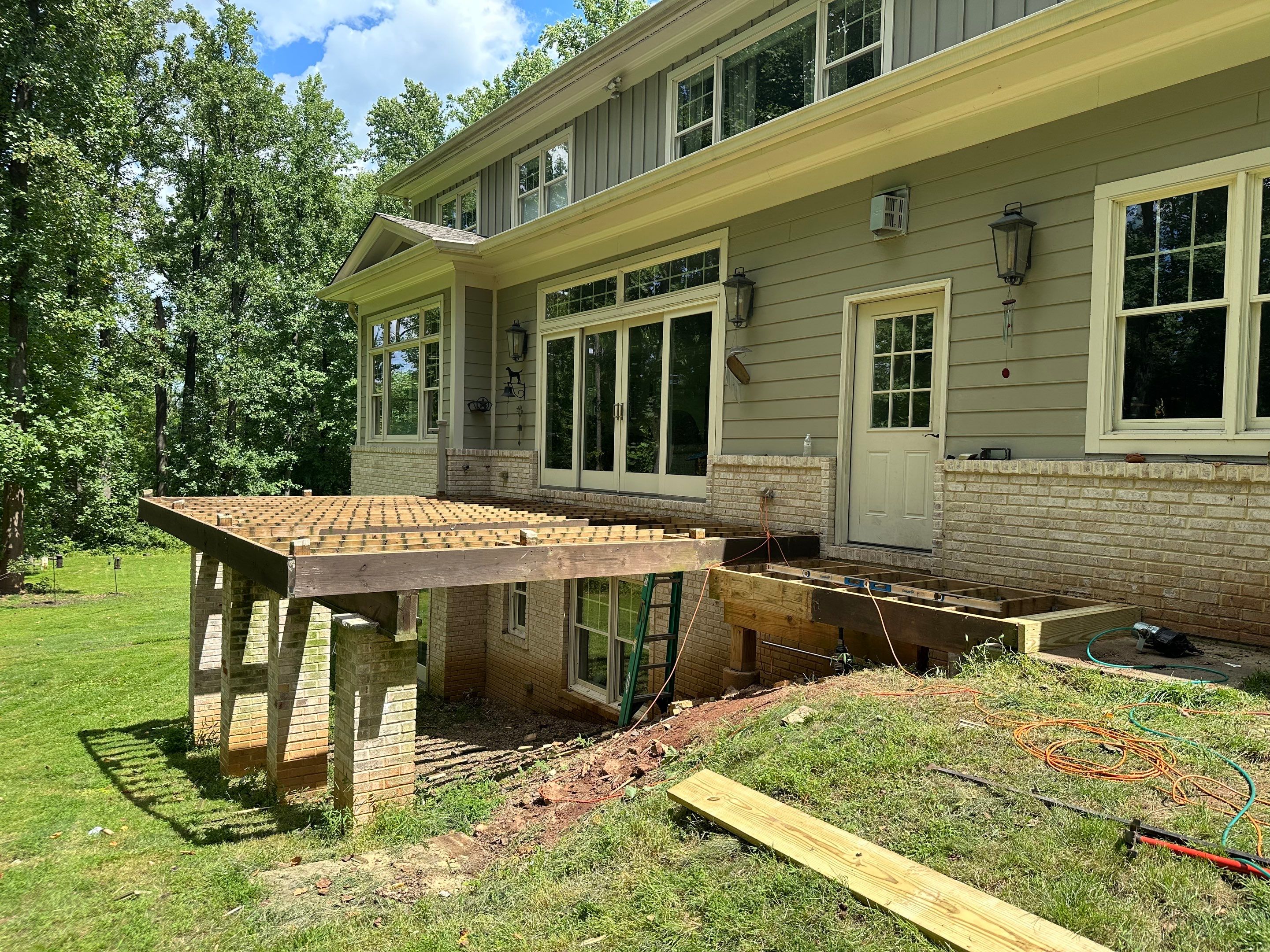 Deck Resurface using Deckorators Voyage - Color Khaya by deck guardian