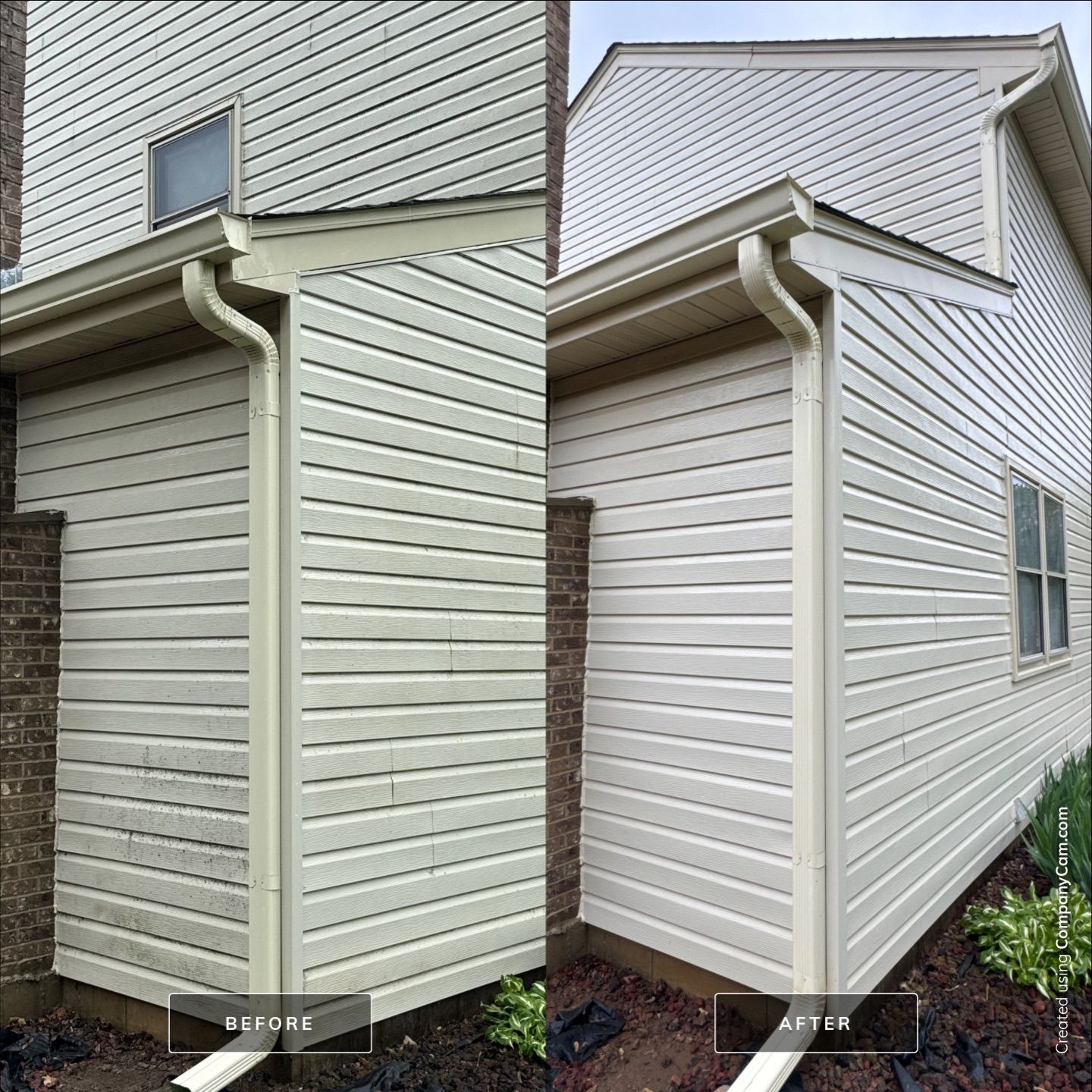 Project in Island Lake by Simmons Power & Soft Washing